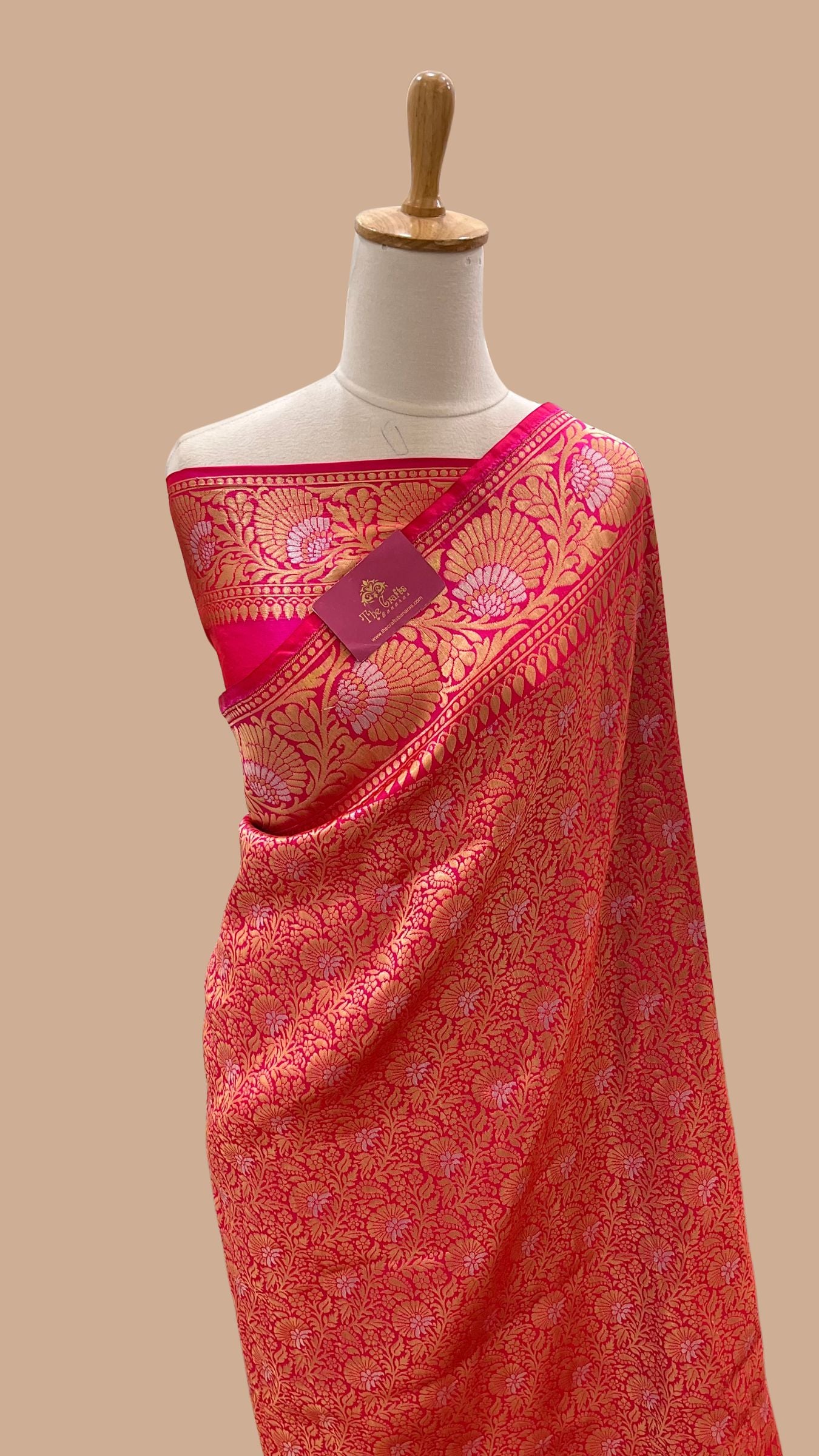 Pure Katan Silk Handloom Banarasi Saree - Tanchui Brocade Meena