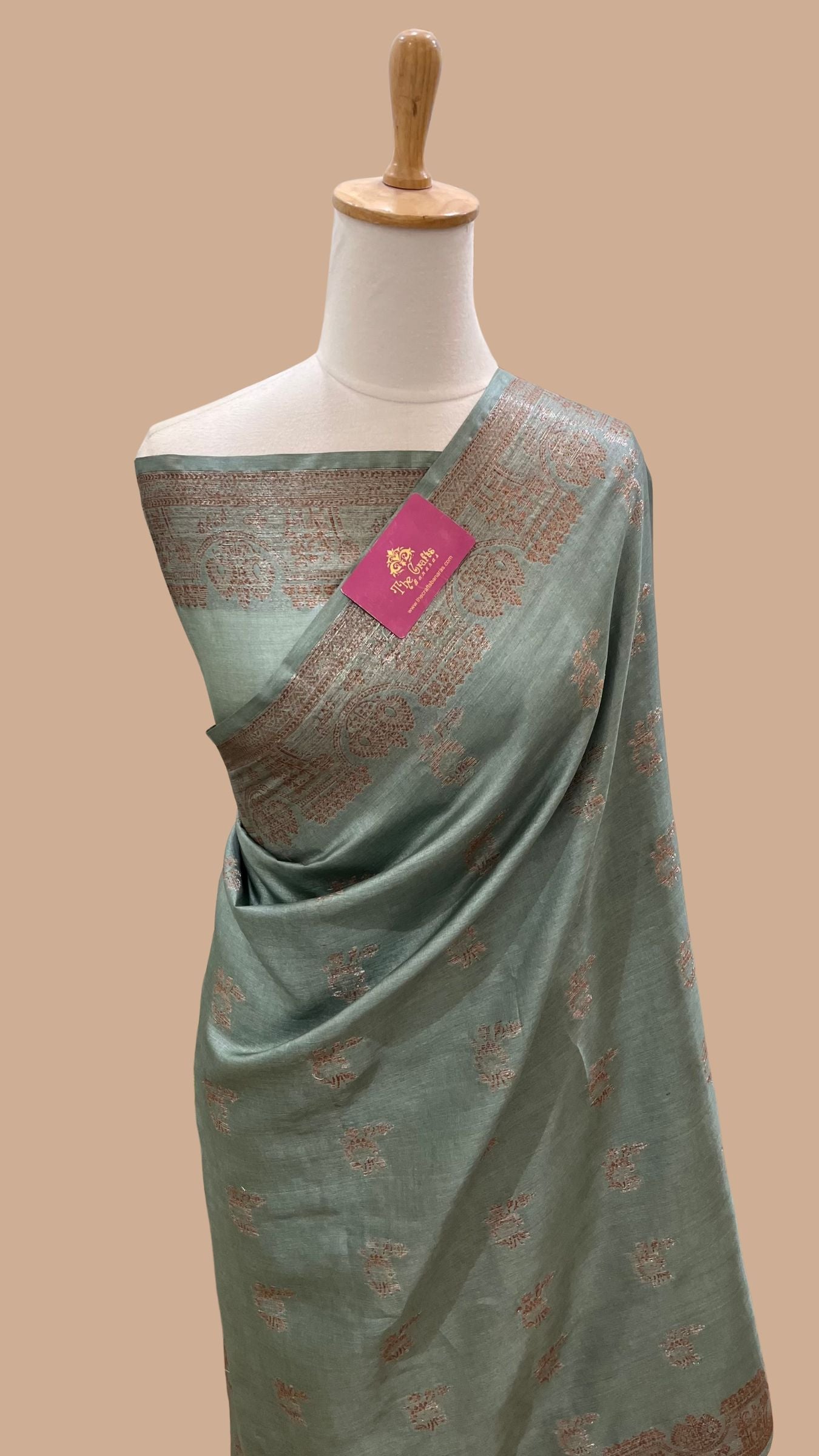 Pure Tussar Silk Banarasi Saree