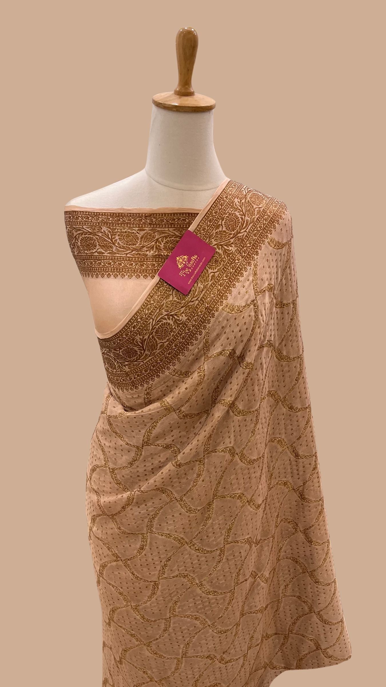 Pure Khaddi Chiffon Banarasi Saree