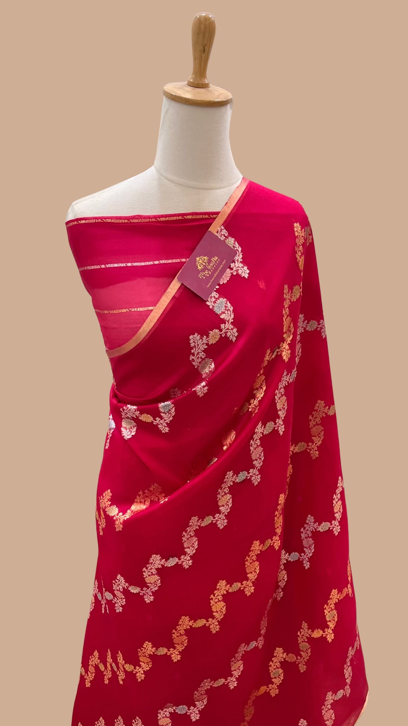 Pure Kora Silk Handloom Banarasi Saree