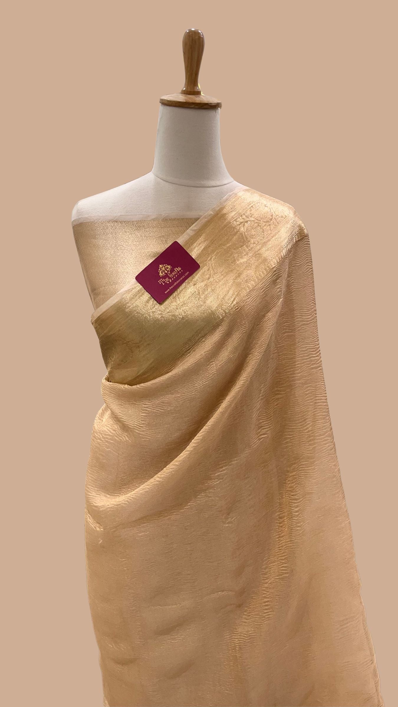 Pure Crush Tissue Silk Banarasi Saree