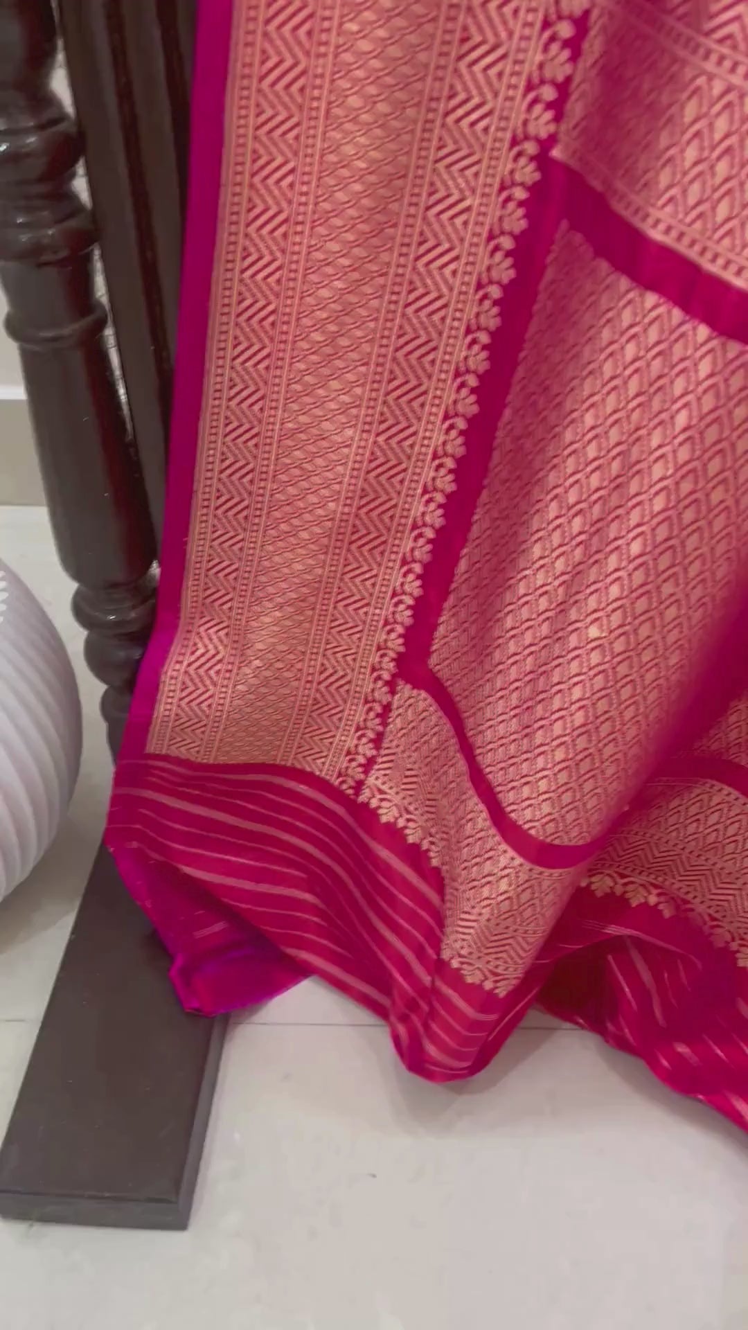 Multi Color Pure Katan Silk Handloom Banarasi Saree - with kadhua work