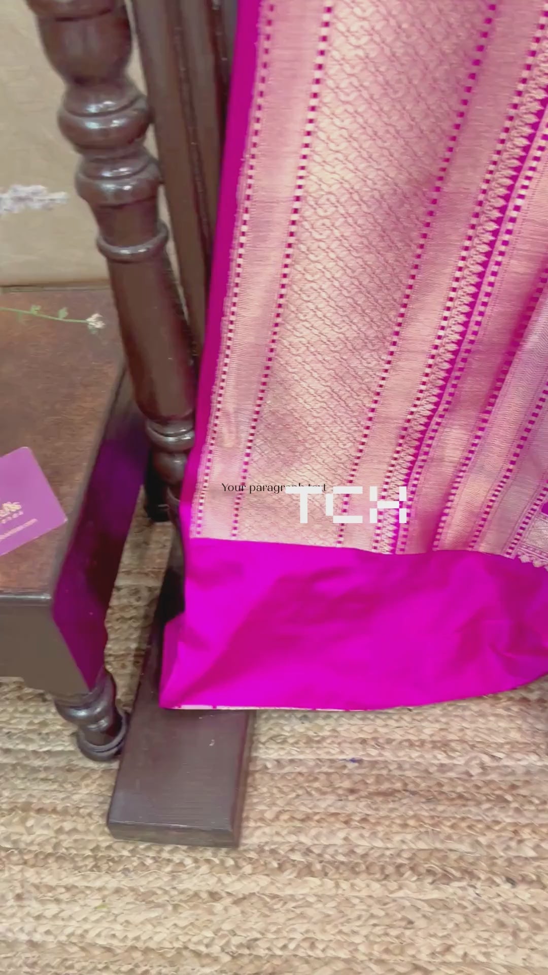 Pure Katan Silk Handloom Banarasi Saree - Kadhua Brocade Tilfi Meena with Satan Border