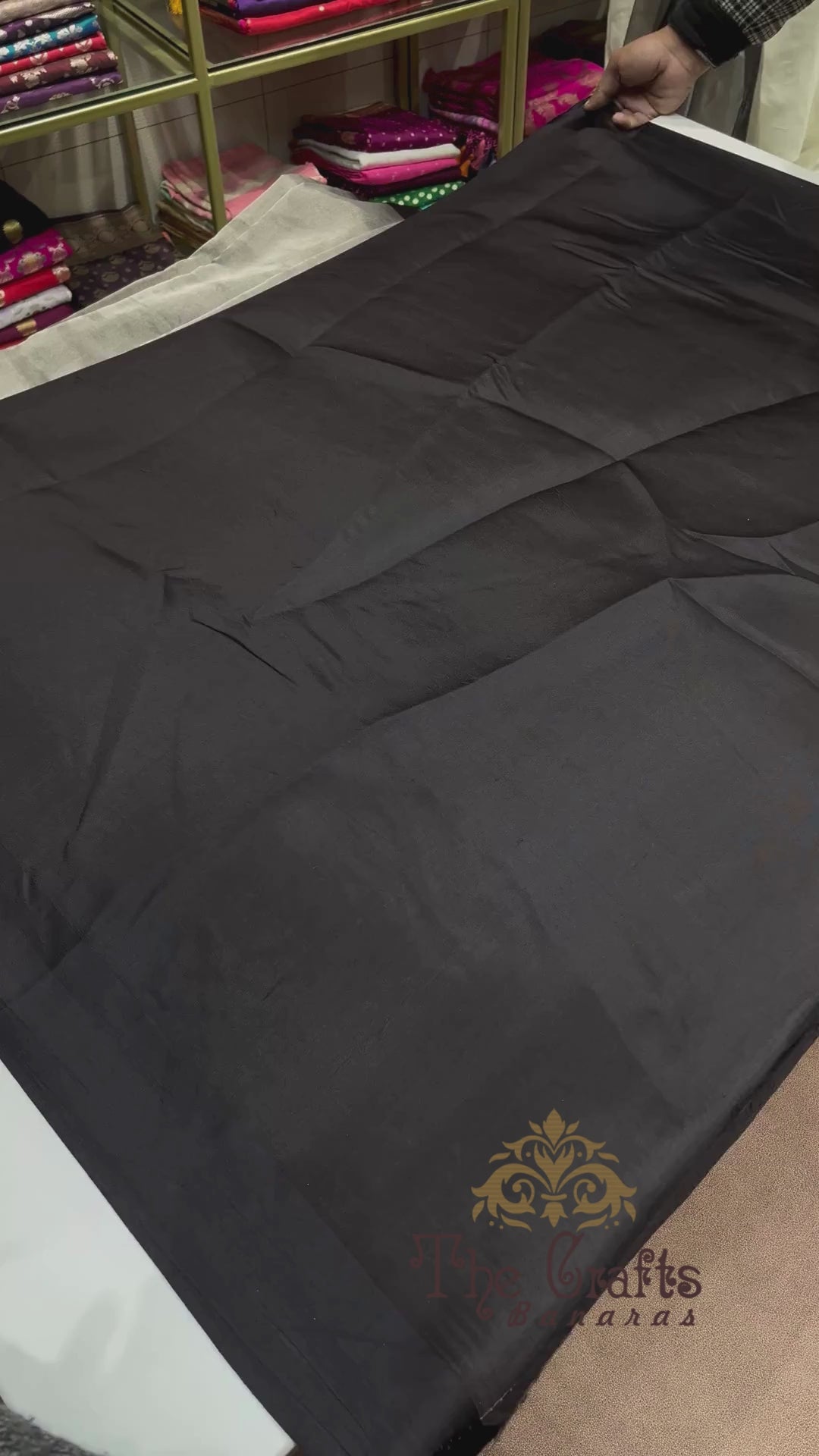 Pure Tissue Silk Handloom Banarasi Saree - with Satin Border