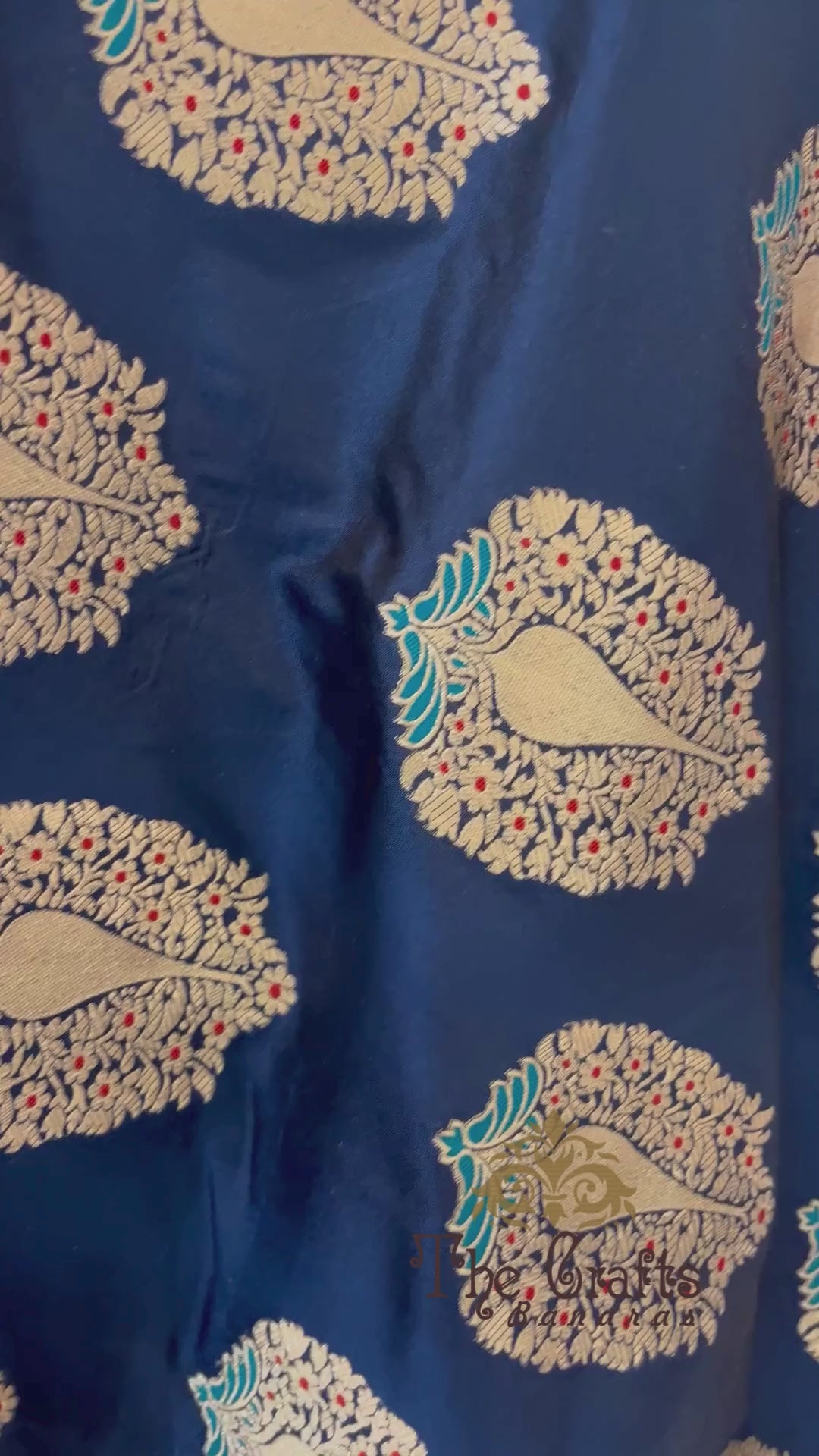 Nita Ambani in Pure Katan Silk Handloom Banarasi Saree - Jaal with Meenakari