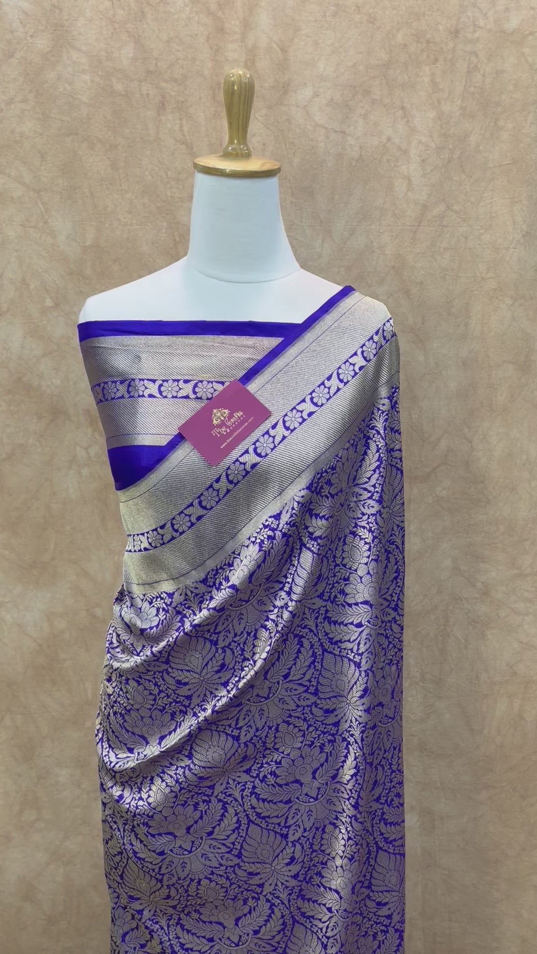 Pure Katan Silk Handloom Banarasi Saree - Tanchui Brocade