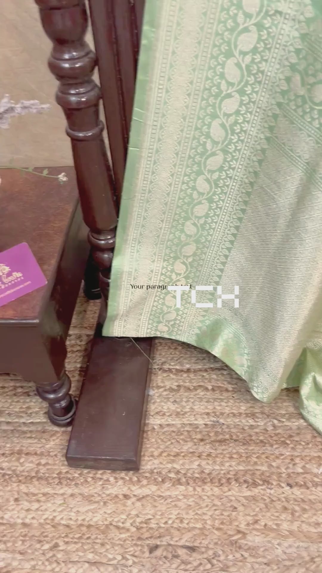 Pure Katan Silk Handloom Banarasi Saree - All Over Kadiyal Multimeena Jangla