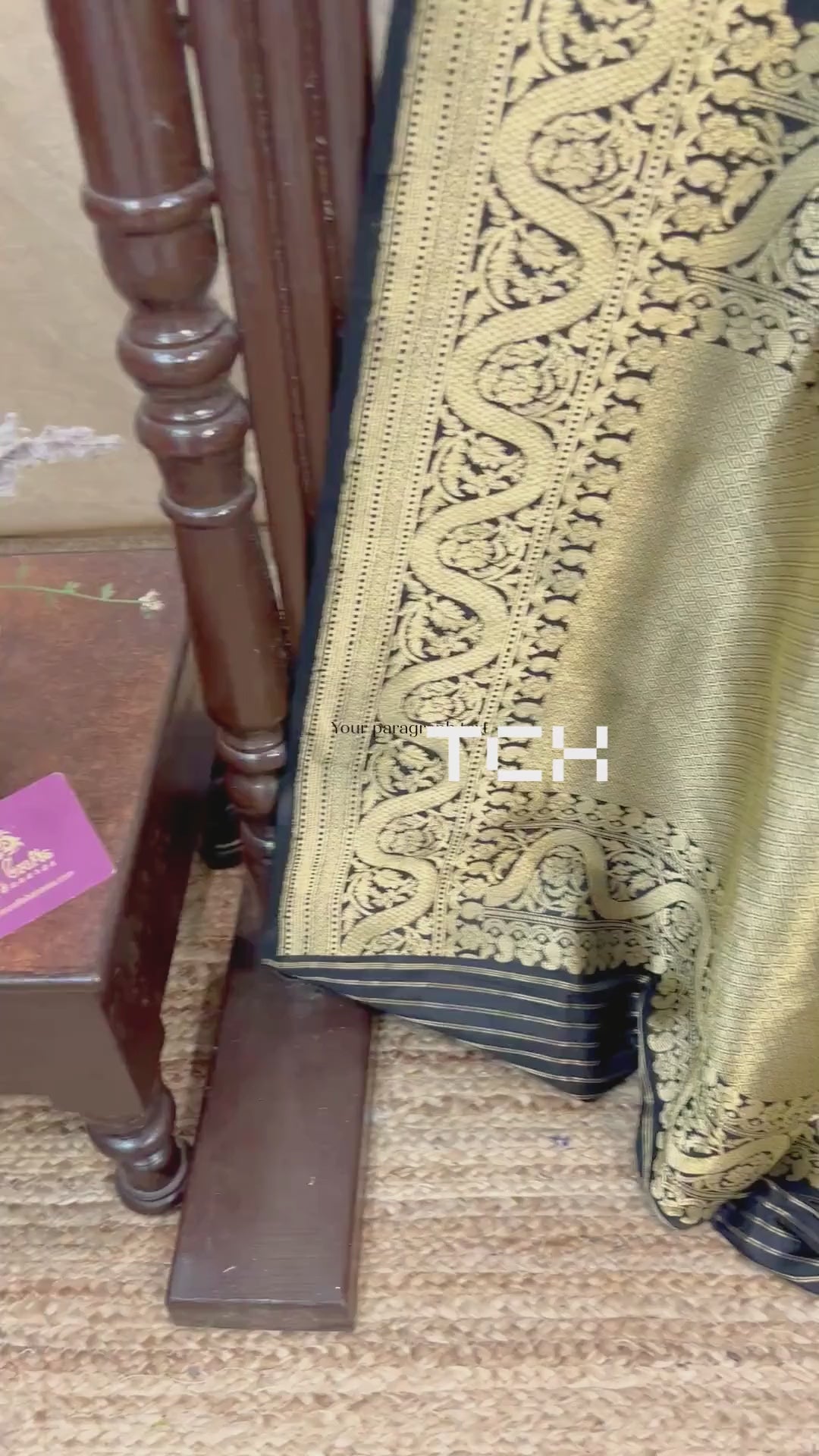 Pure Katan Silk Handloom Banarasi Saree - All Over Kadiyal Multimeena Jangla