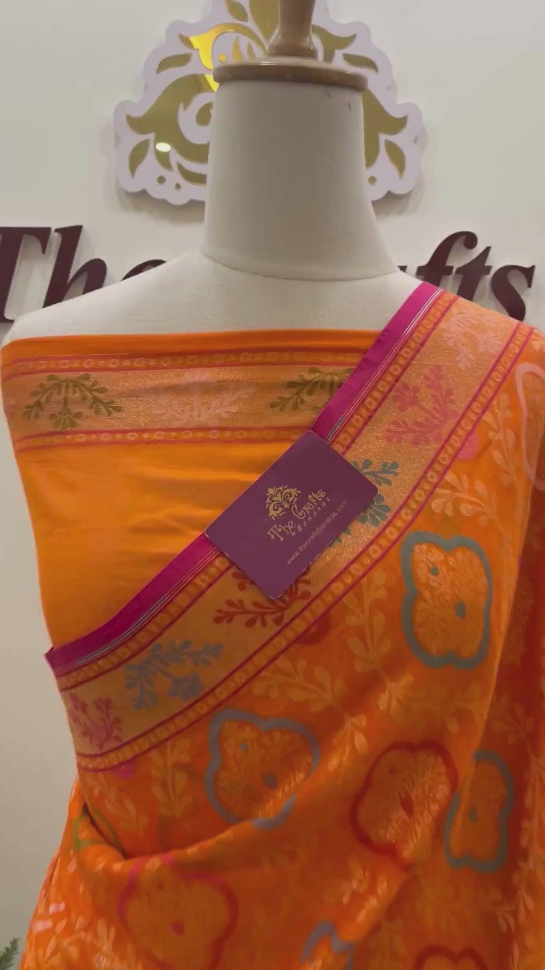 Pure Ektara Cotton Jamdani Banarasi Saree - Tilfi