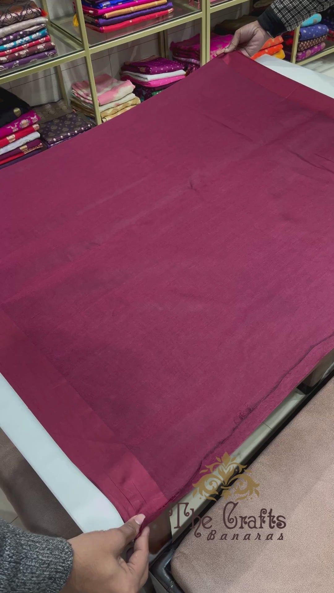 Pure Tissue Silk Handloom Banarasi Saree - with Satin Border