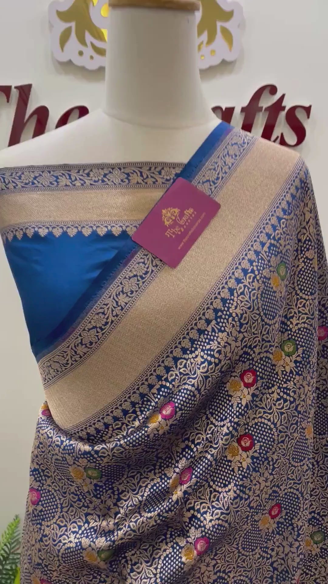 Pure Katan Silk Handloom Banarasi Saree - Tanchui Brocade Meena