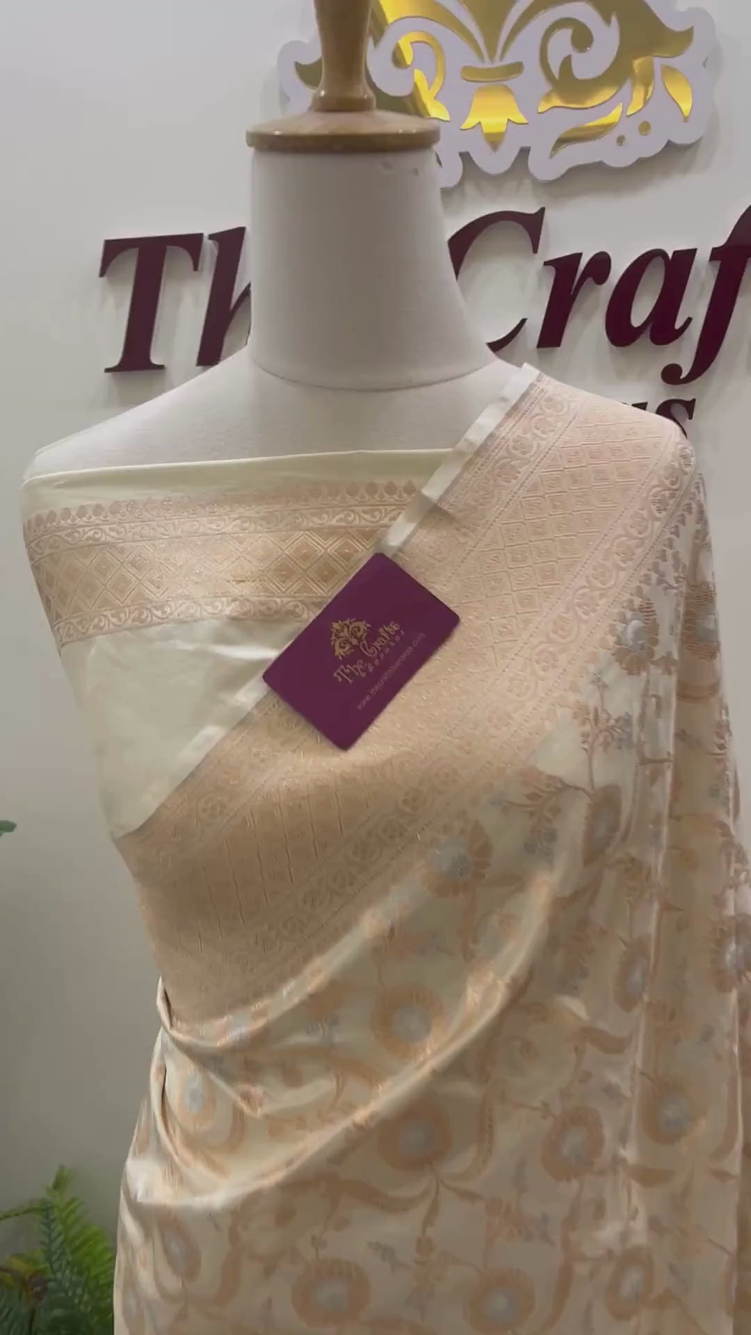 Pure Katan Silk Handloom Banarasi Saree - All Over Sona Rupa Jaal Work