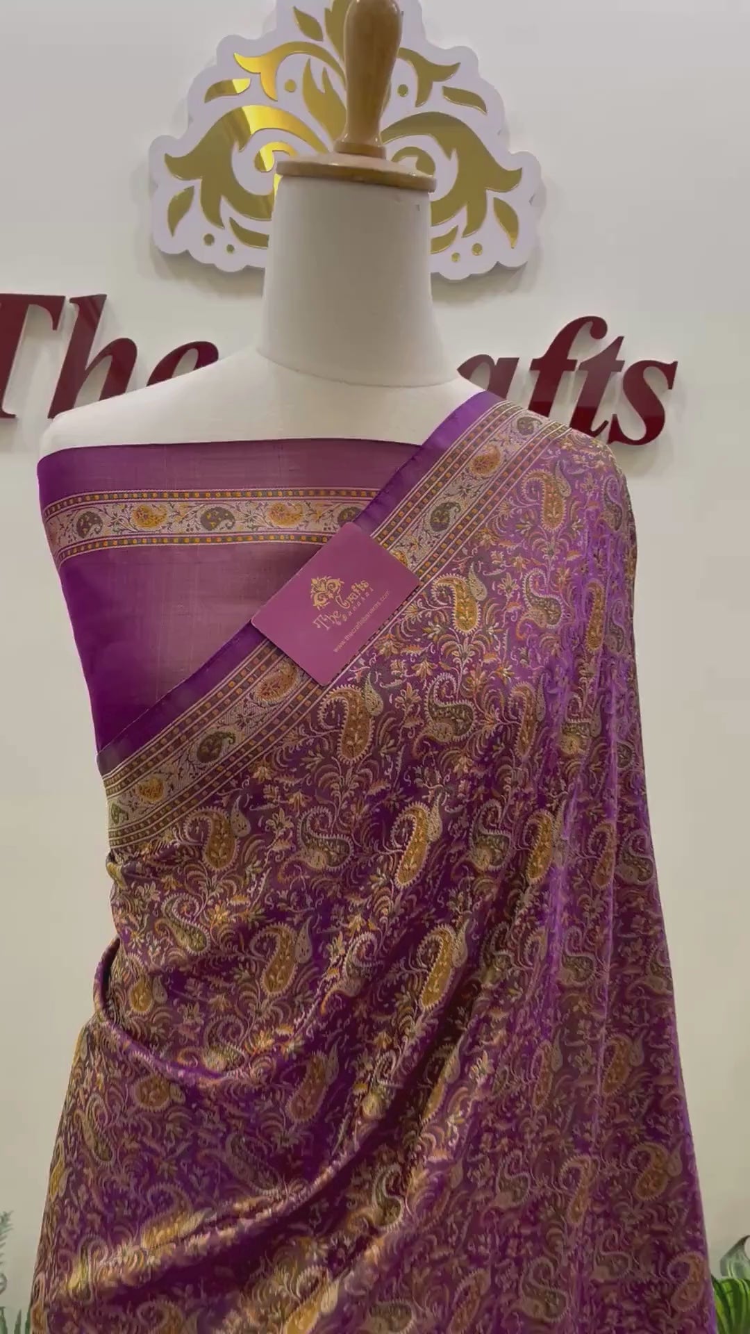 Pure Soft Katan Jamawar Silk Handloom Banarasi Saree