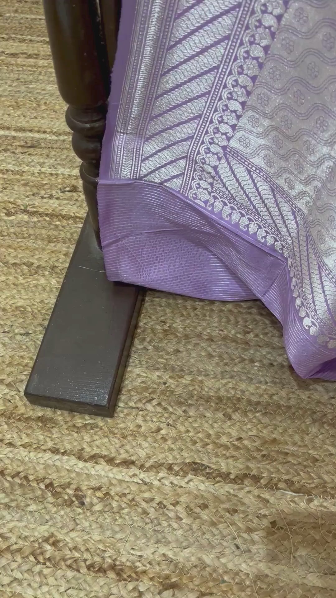 Pure Katan Silk Handloom Banarasi Saree - All Over Kadiyal Jaal Work