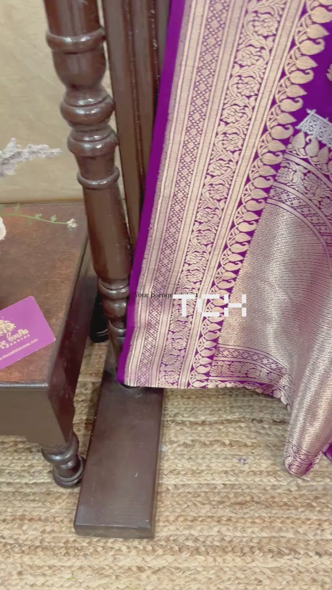 Pure Katan Silk Handloom Banarasi Saree - All Over Kadiyal Jaal Work