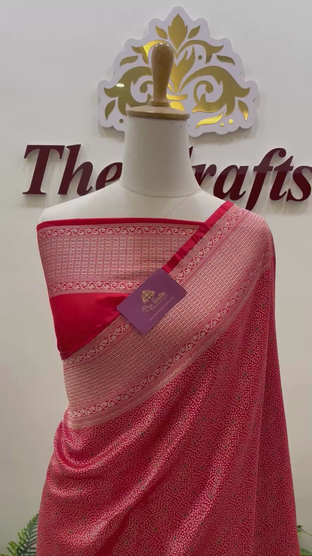 Pure Soft Katan Jamawar Silk Handloom Banarasi Saree