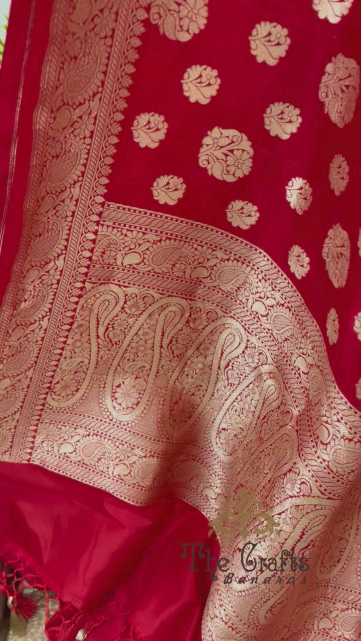 Deepika Padukone in Pure Katan Silk Handloom Banarasi Saree - Tanchui Brocade