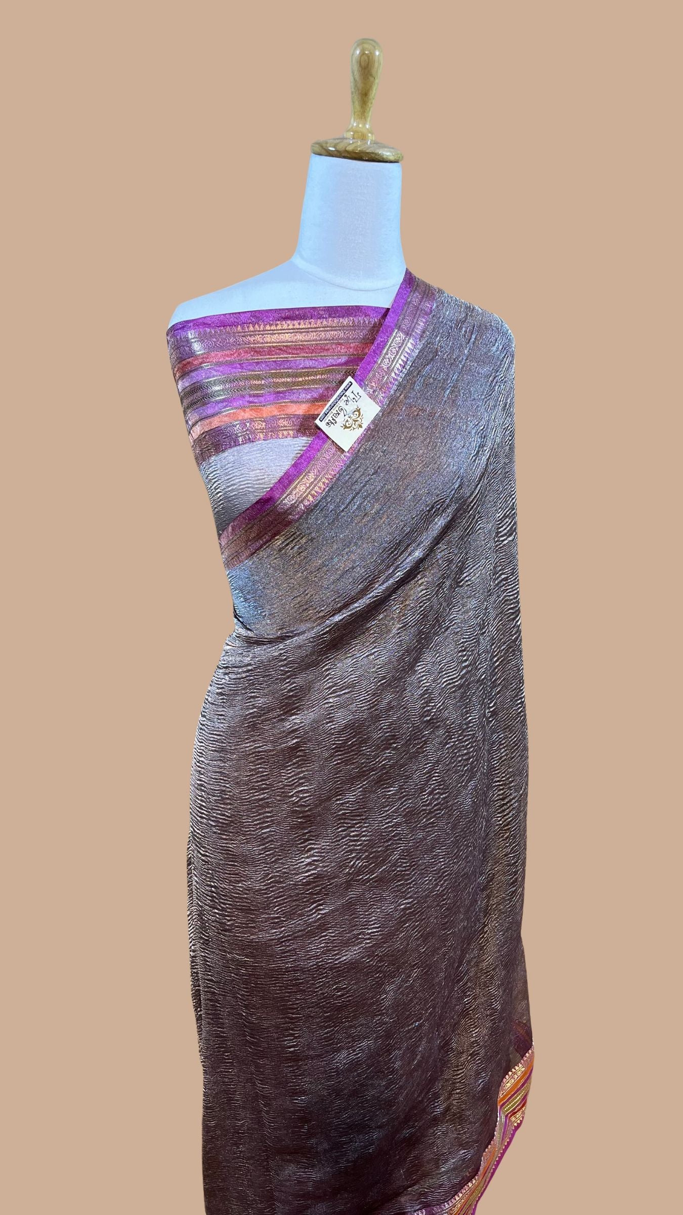 Pure Crush Tissue Silk Banarasi Saree