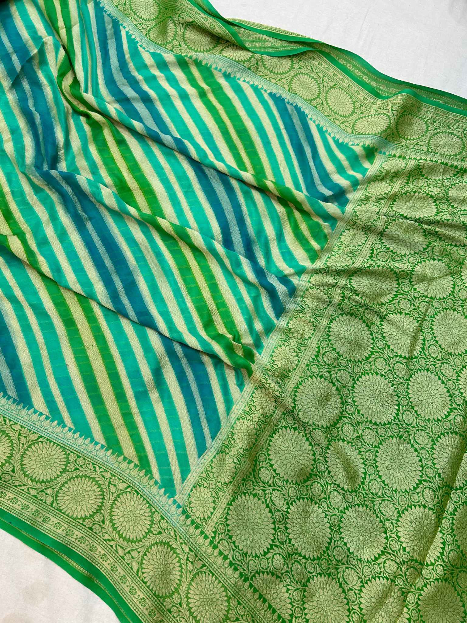 Pure Khaddi Chiffon Banarasi Saree