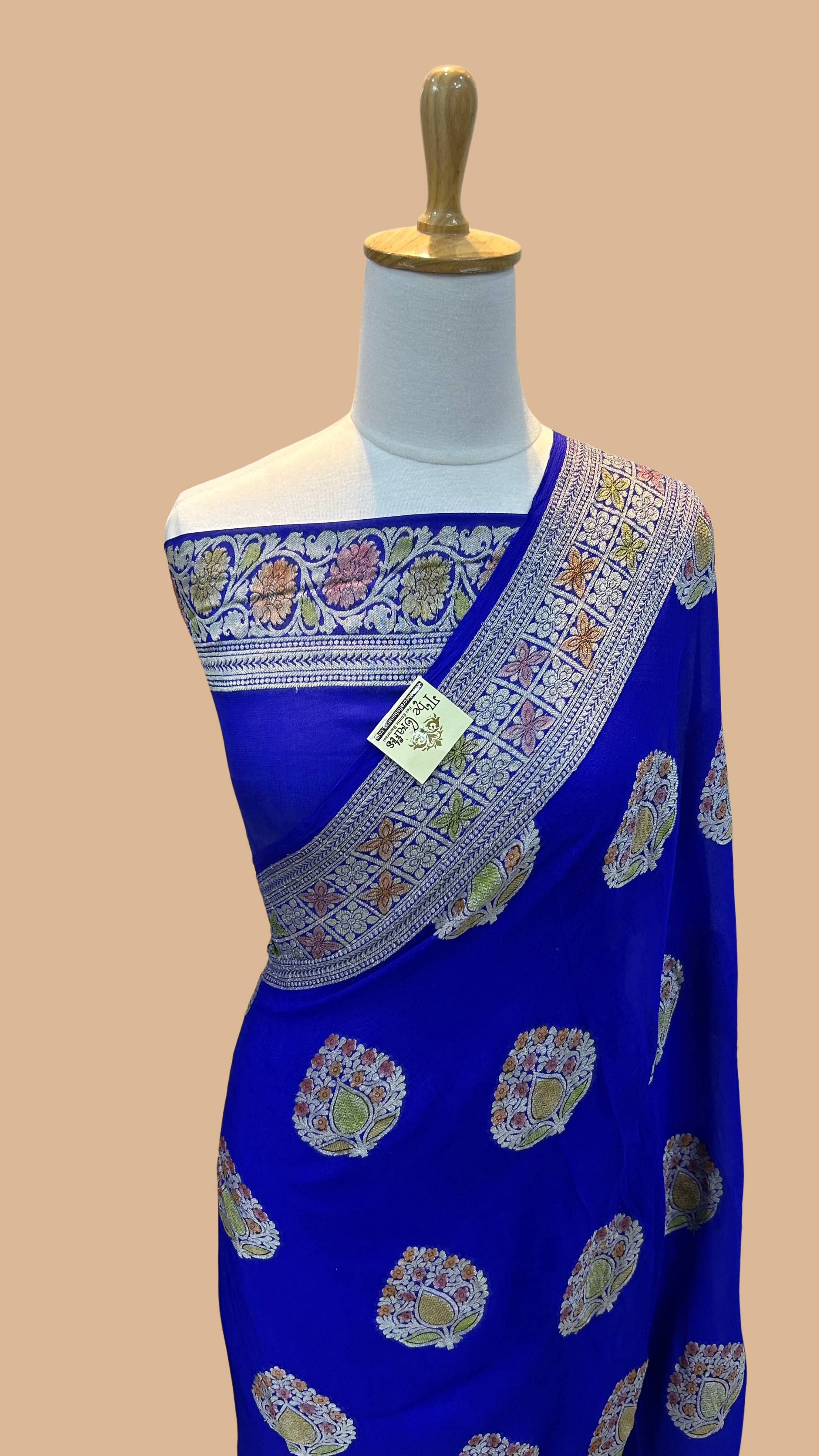 Pure Khaddi Chiffon Banarasi Saree