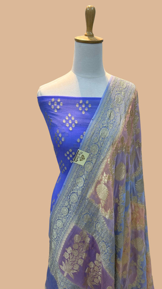 Banarasi Khaddi Georgette Dress Material