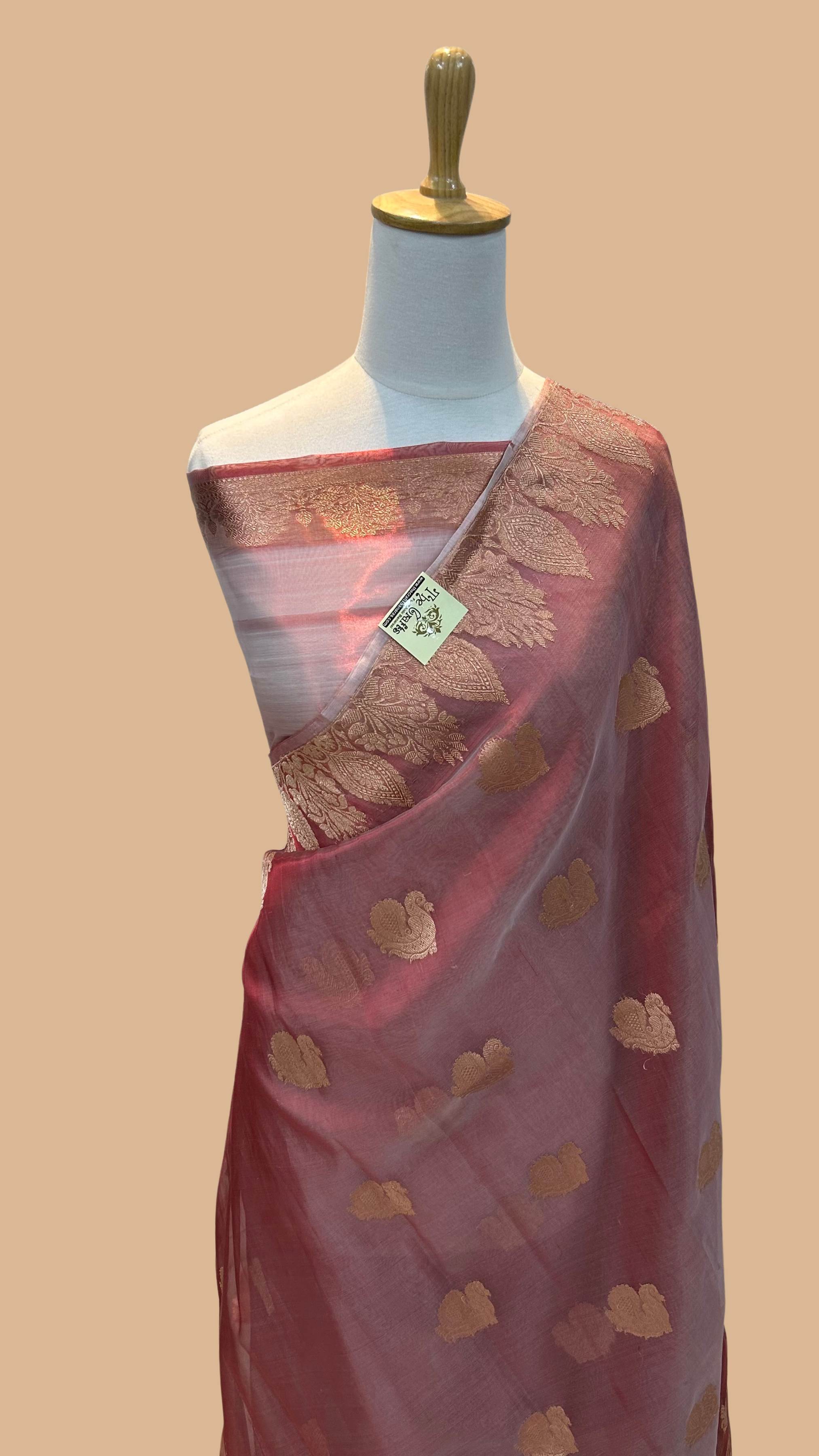 Pure Tissue Silk Handloom Banarasi Saree