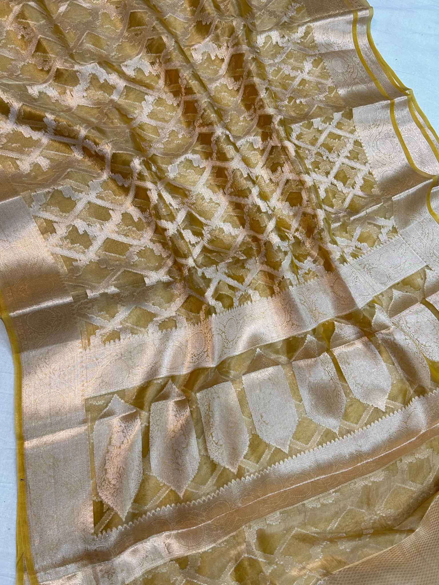 Pure Kora Tissue Silk Banarasi Saree