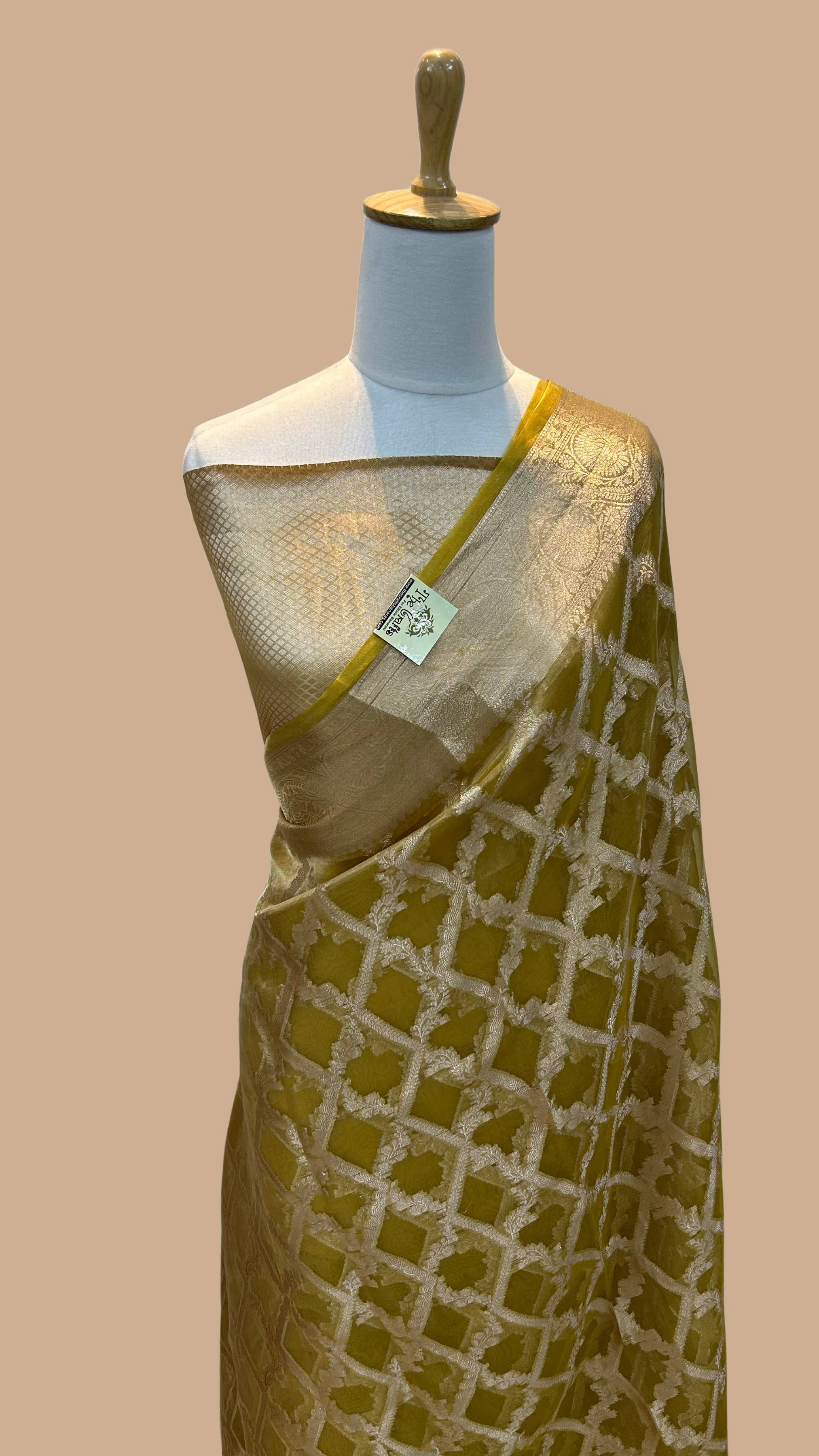 Pure Kora Tissue Silk Banarasi Saree