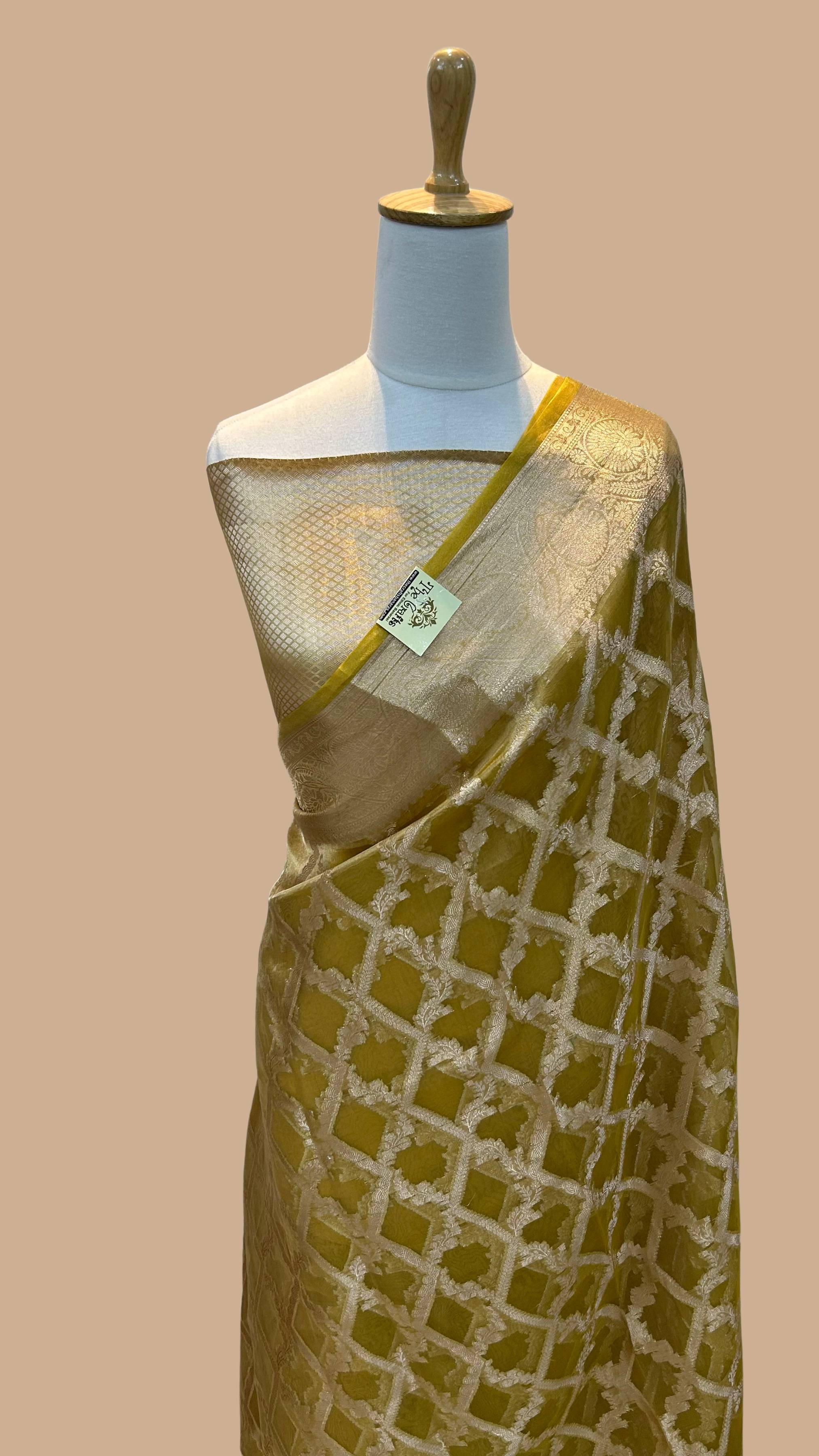 Pure Kora Tissue Silk Banarasi Saree