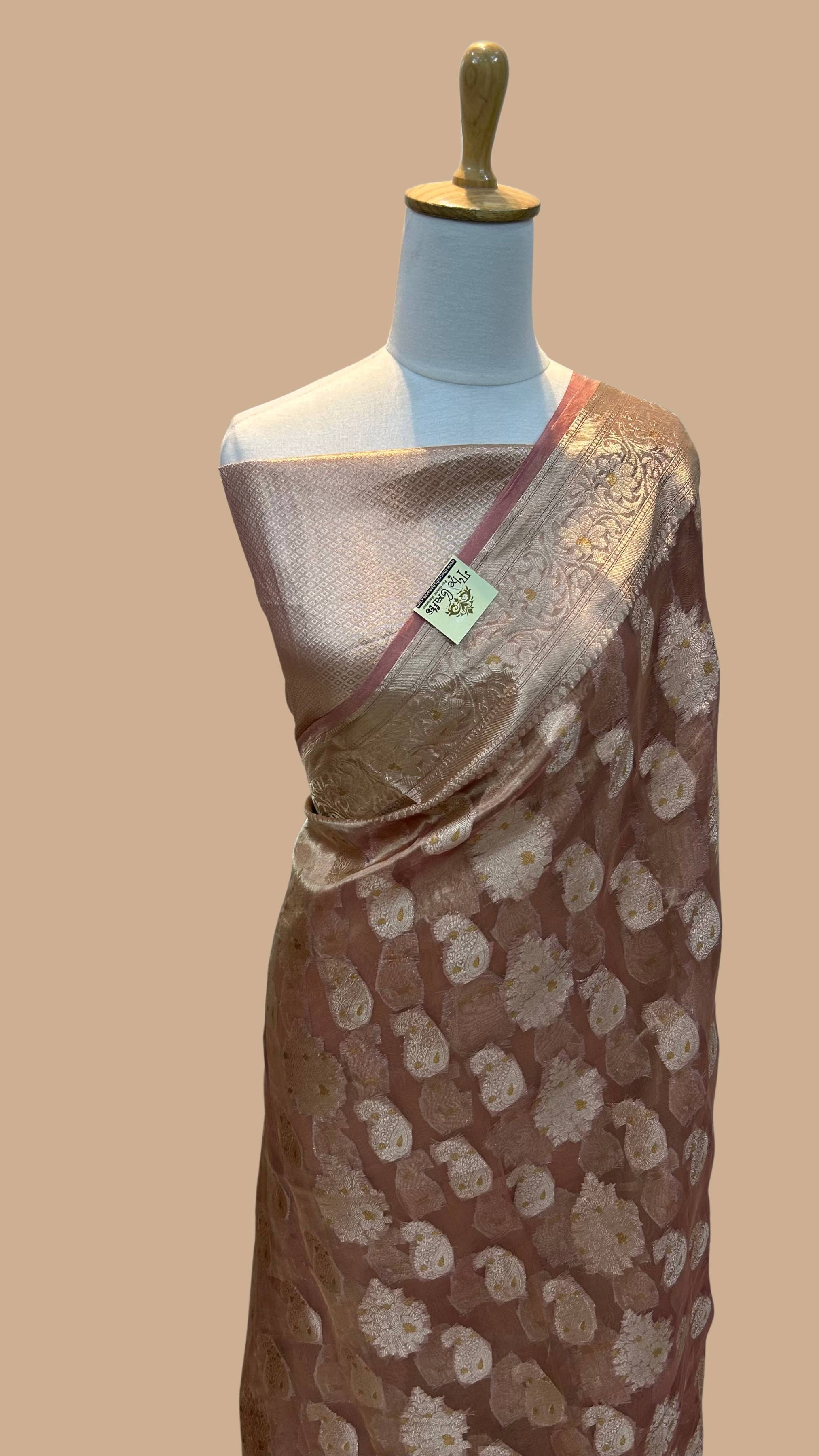 Pure Kora Tissue Silk Banarasi Saree