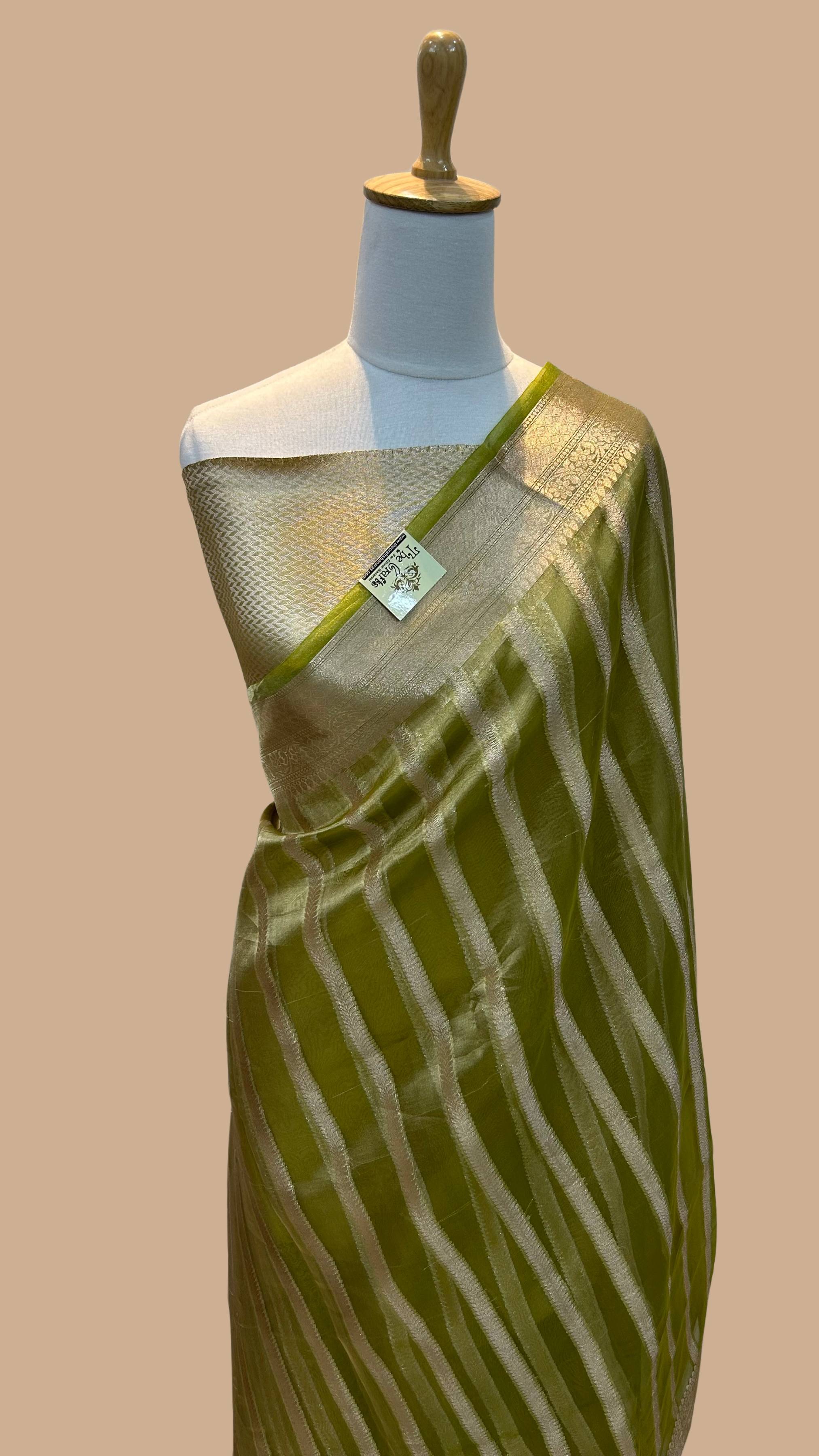 Pure Kora Tissue Silk Banarasi Saree