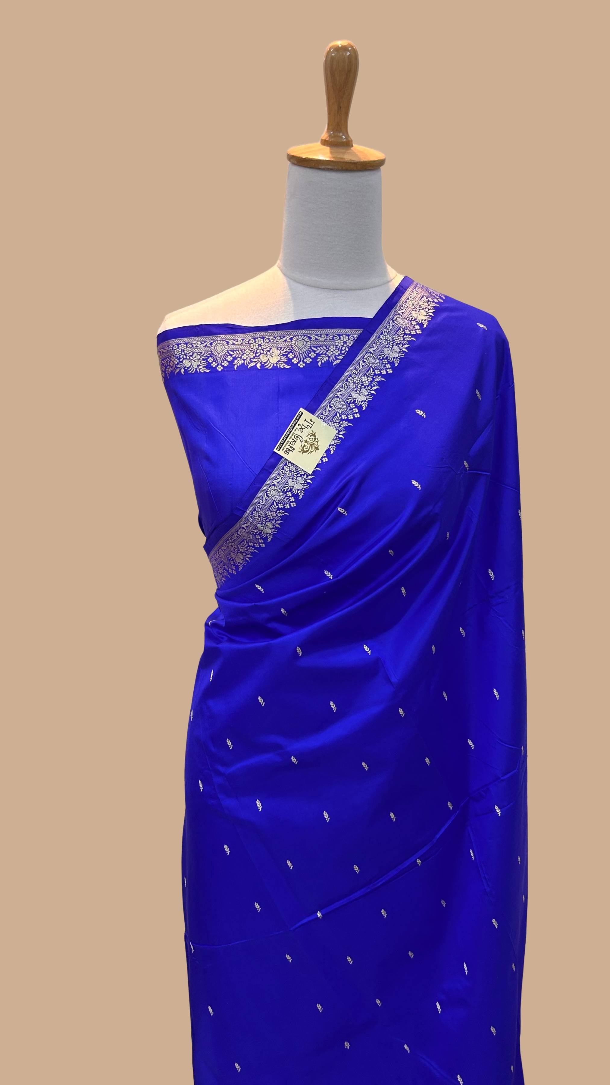 Pure Katan Silk Handloom Banarasi Saree - Chunri Buti