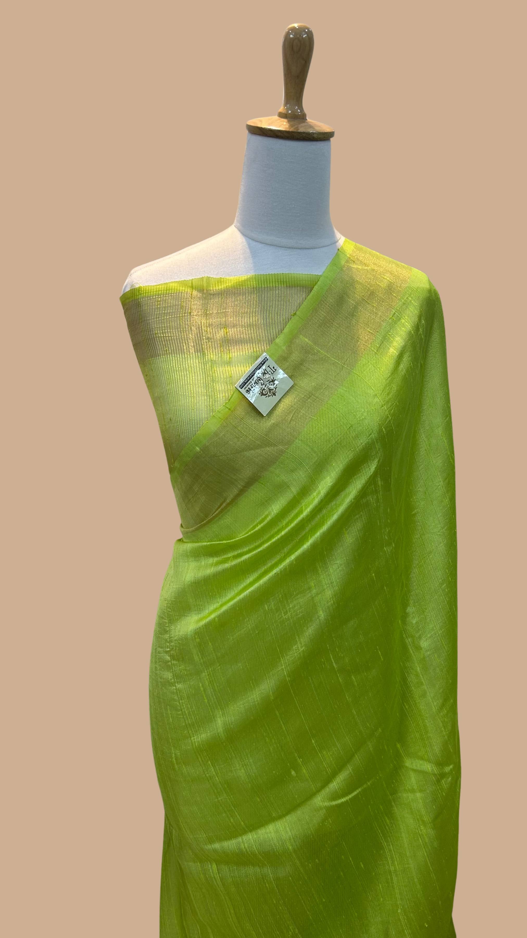 Pure Dupion Silk Banarasi Saree