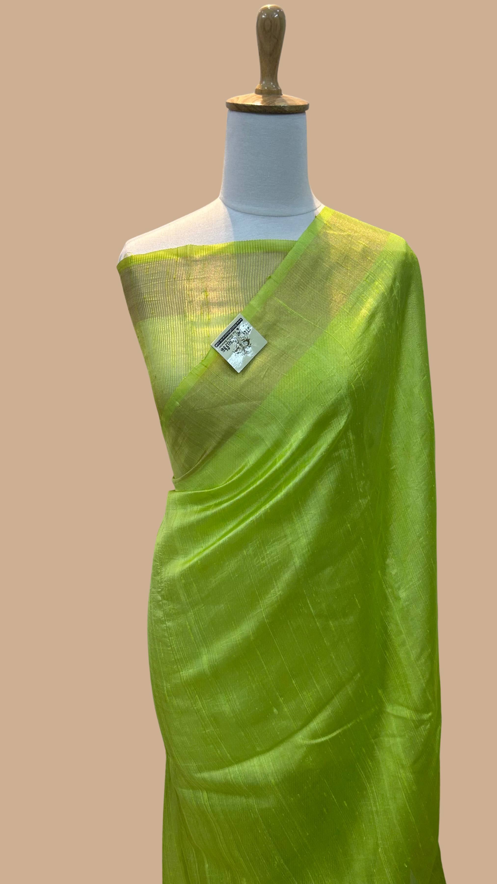 Pure Dupion Silk Banarasi Saree