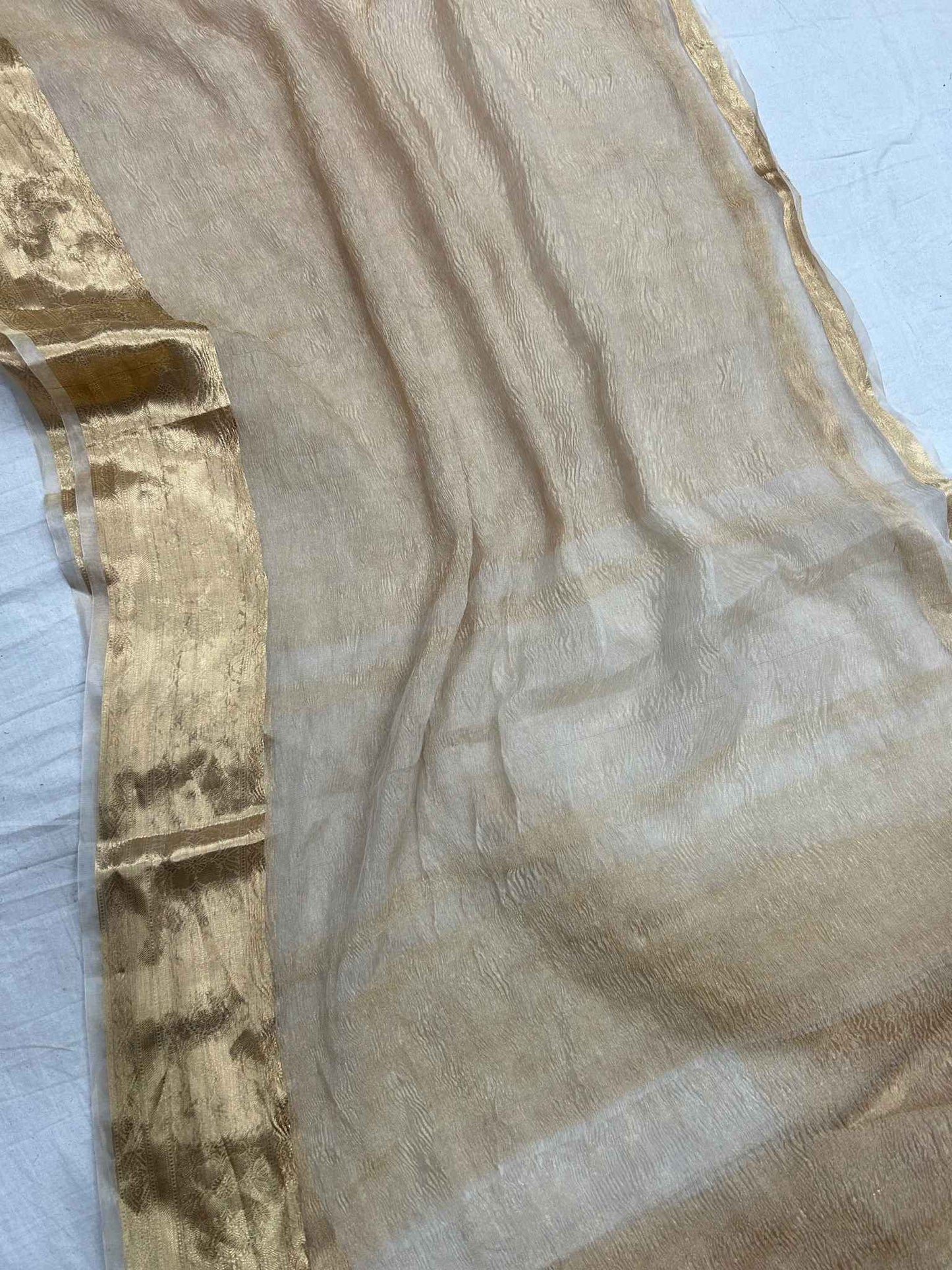 Pure Crush Tissue Silk Banarasi Saree