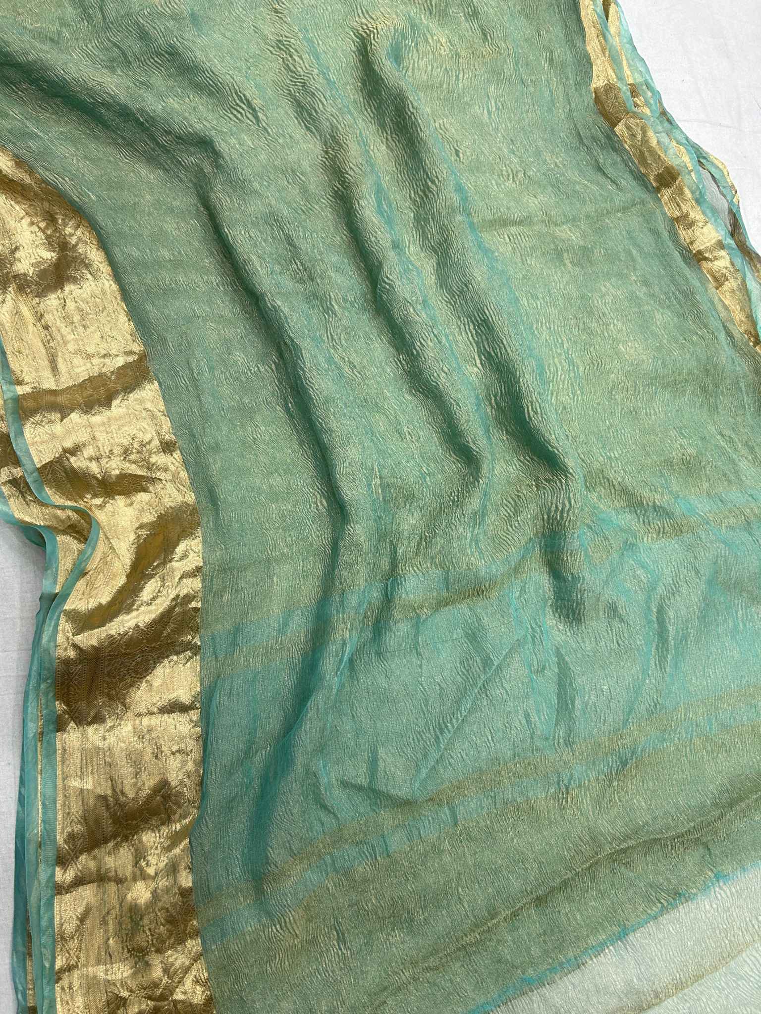 Pure Crush Tissue Silk Banarasi Saree