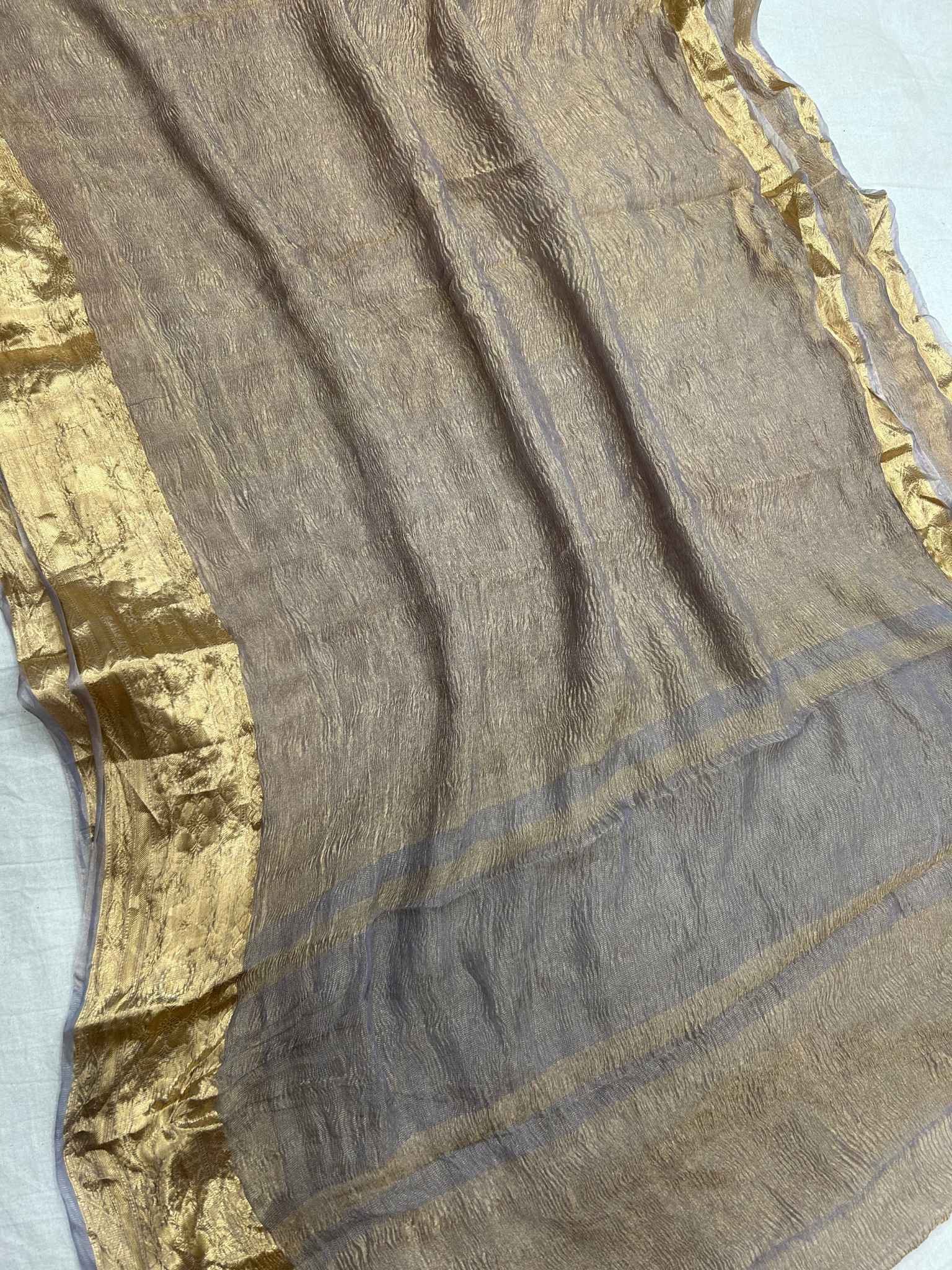 Pure Crush Tissue Silk Banarasi Saree