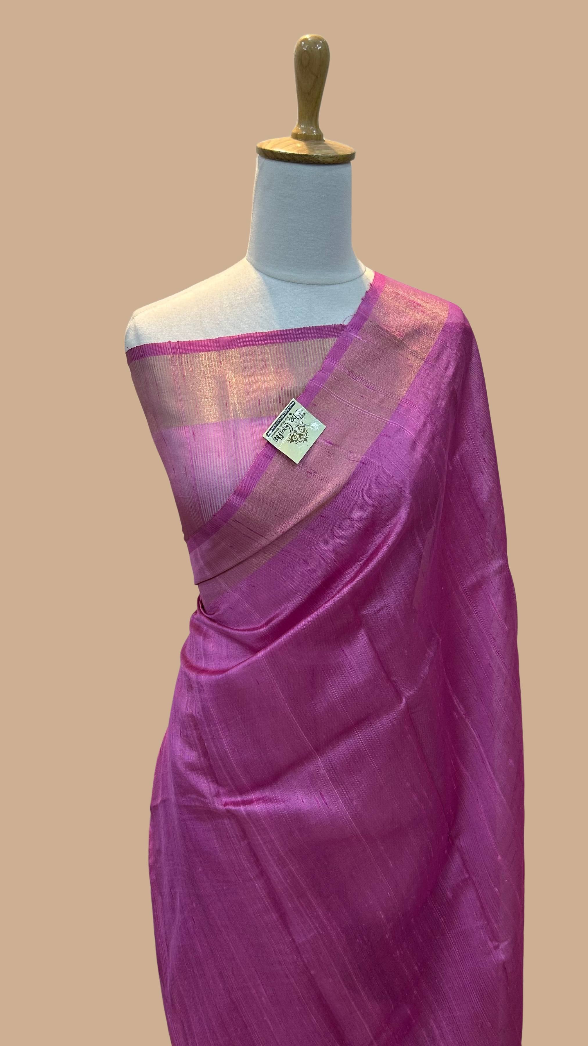 Pure Dupion Silk Banarasi Saree