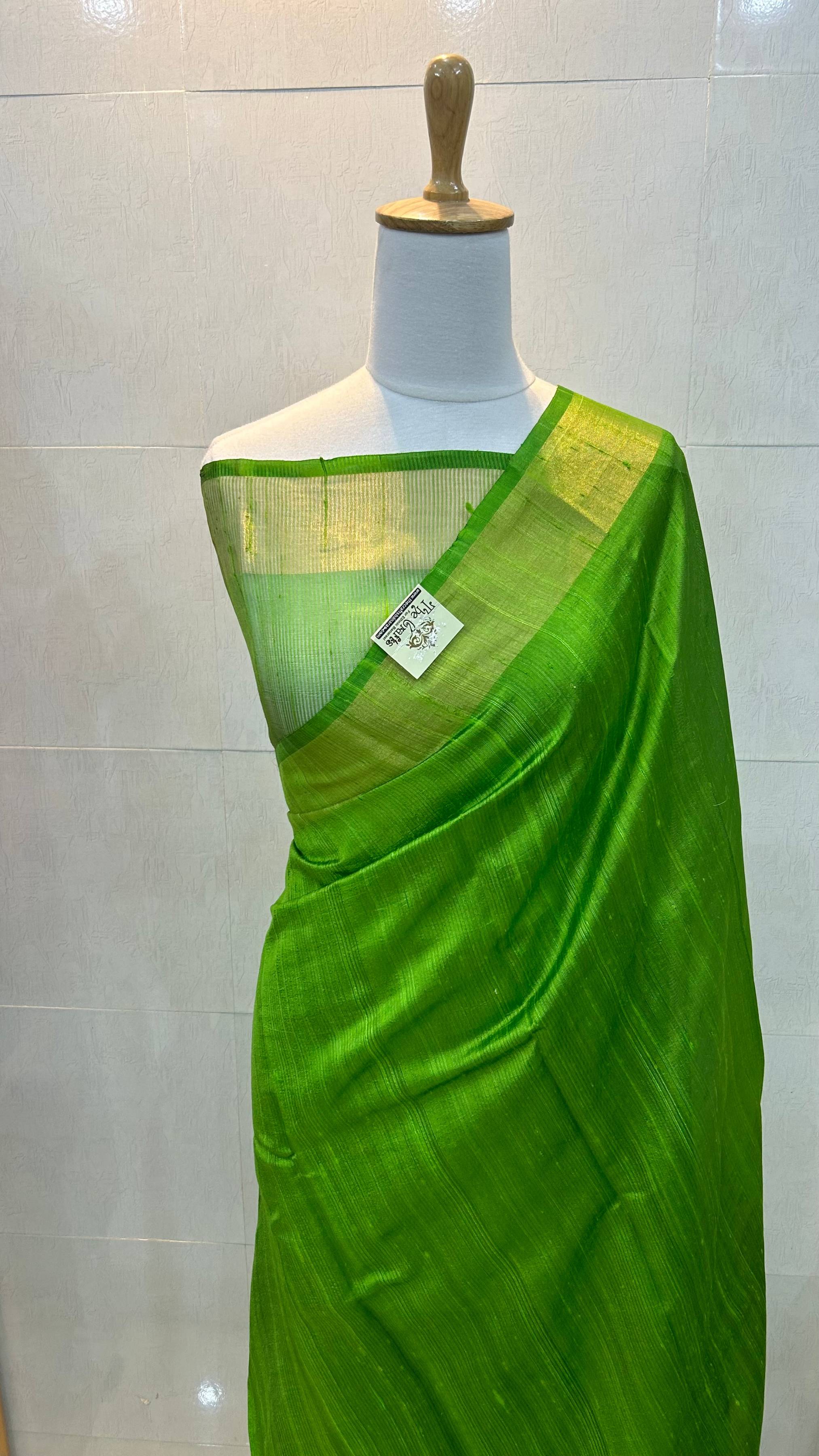 Pure Dupion Silk Banarasi Saree