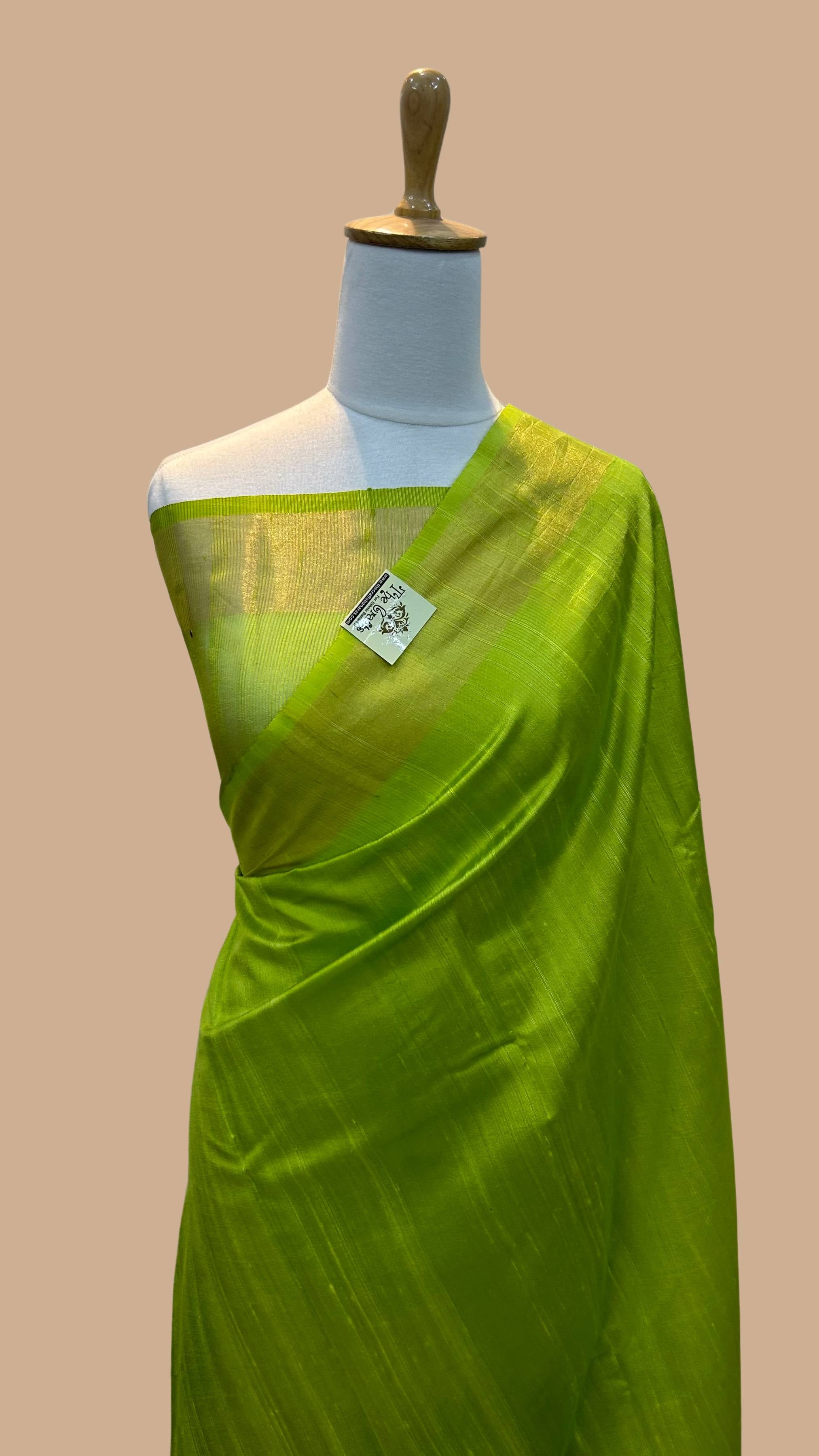 Pure Dupion Silk Banarasi Saree