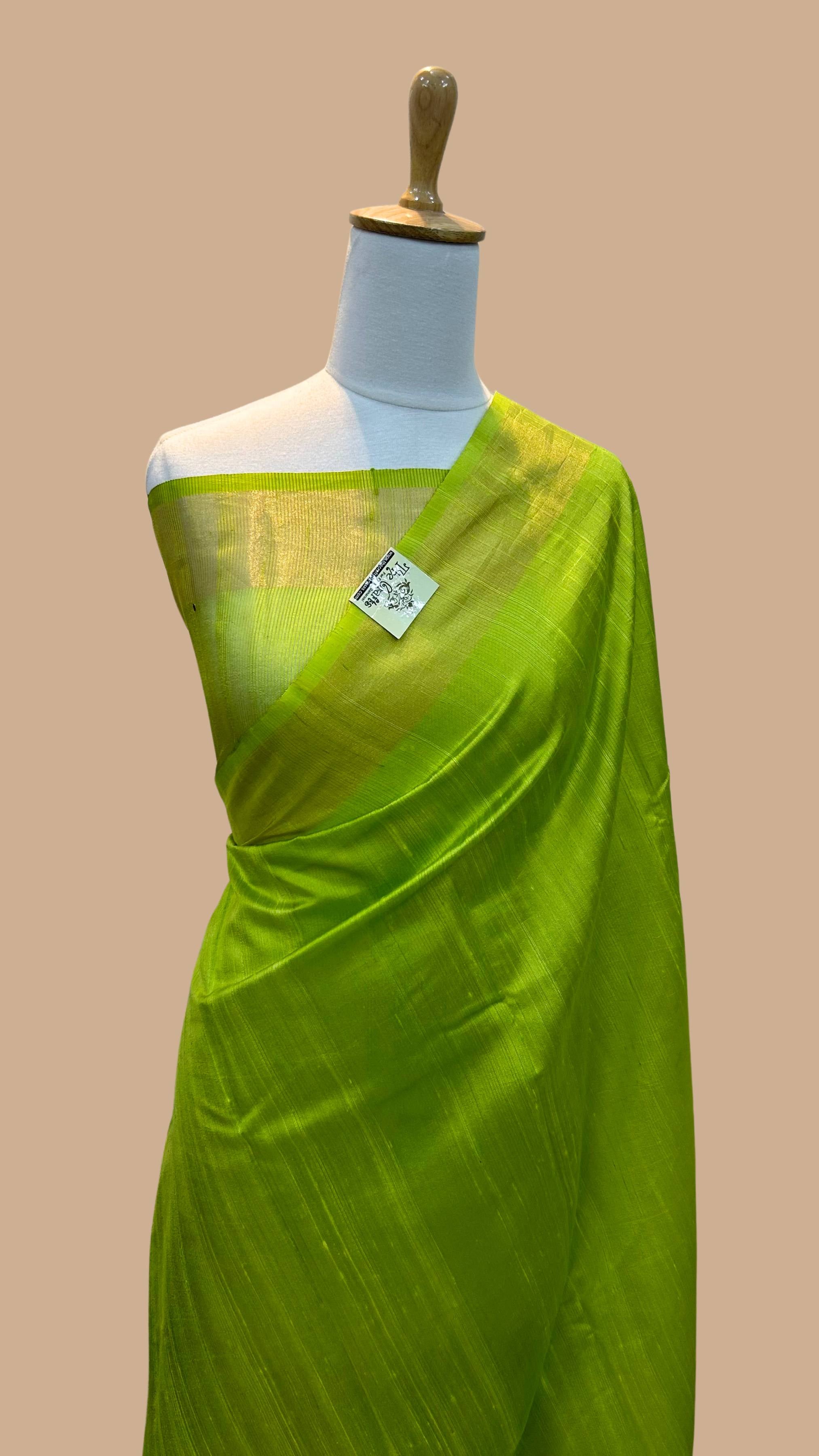 Pure Dupion Silk Banarasi Saree