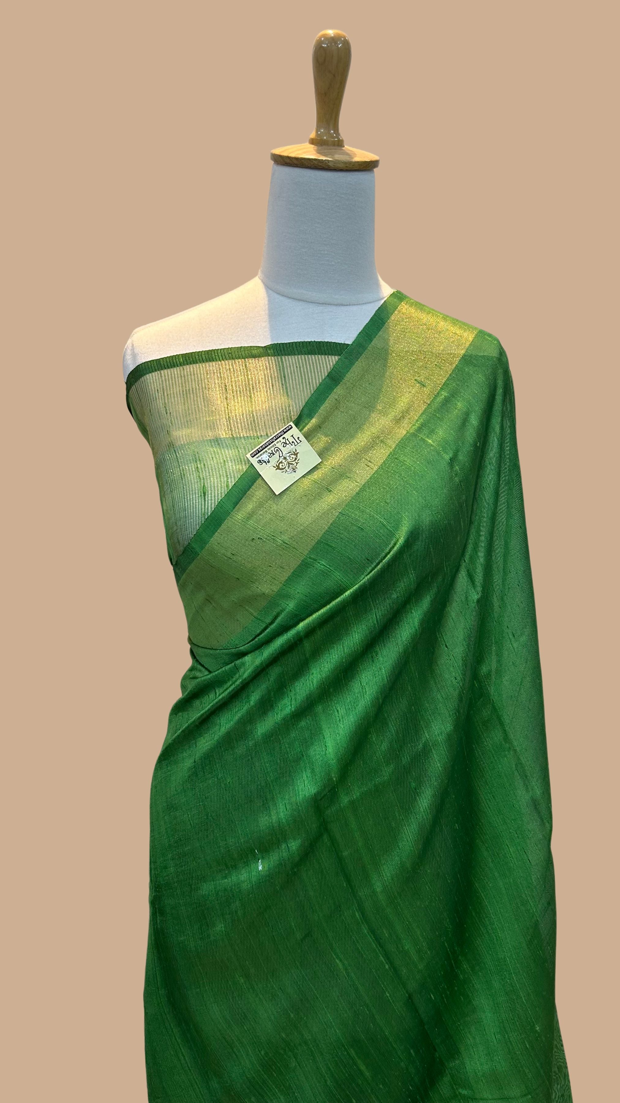 Pure Dupion Silk Banarasi Saree