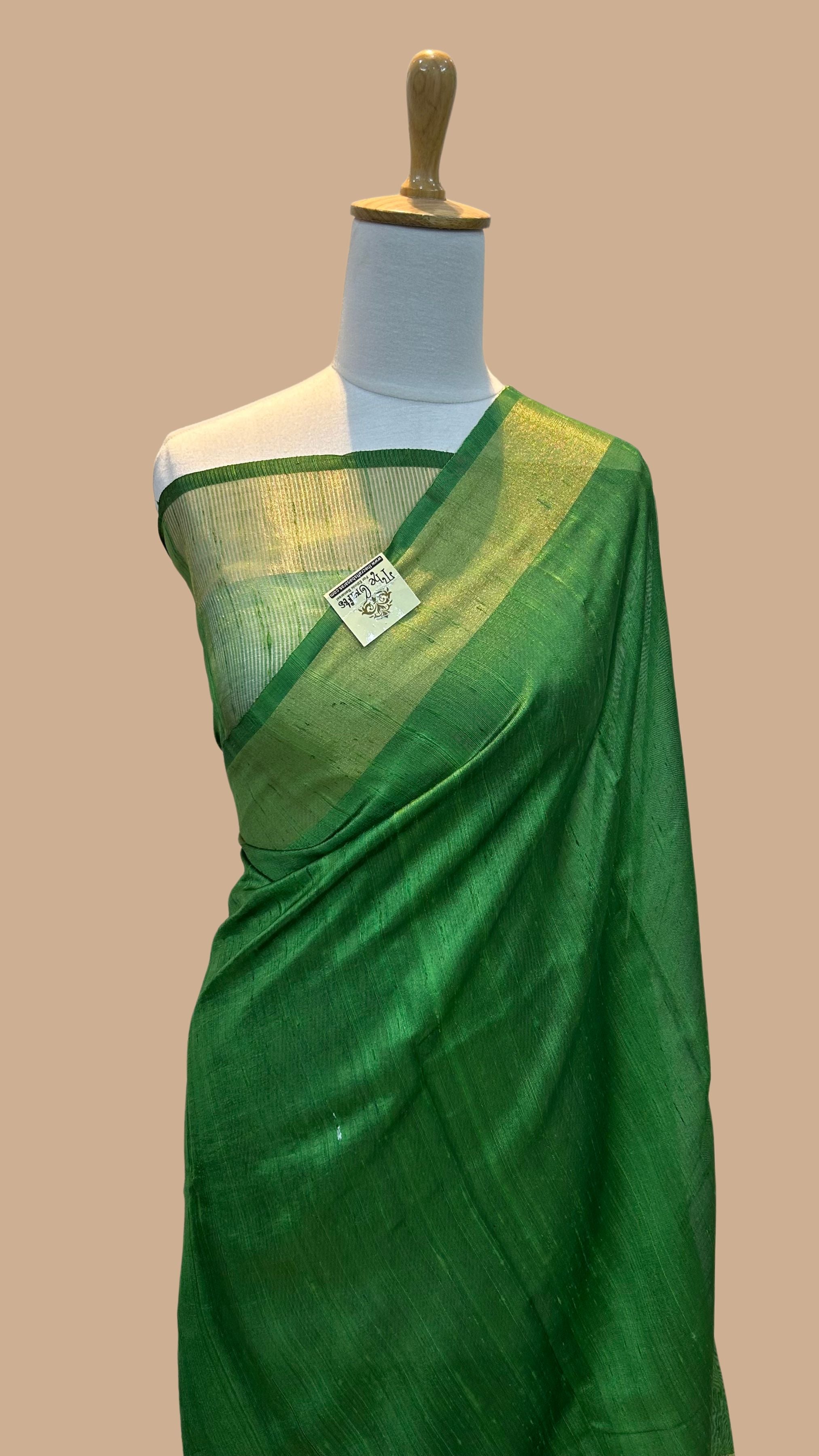 Pure Dupion Silk Banarasi Saree