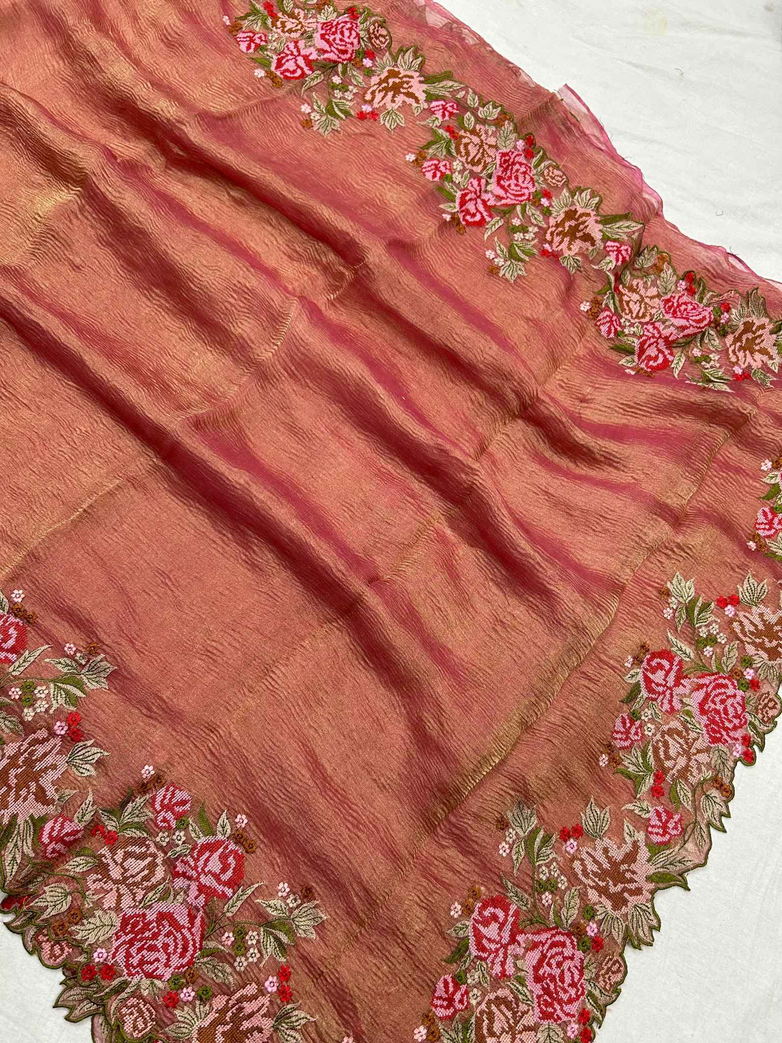 Pure Crush Tissue Silk Banarasi Saree