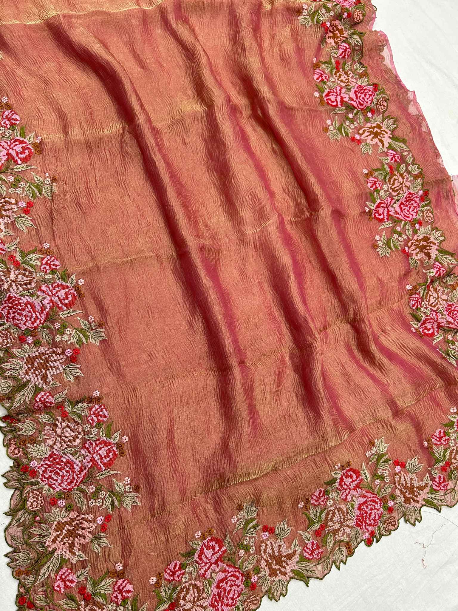 Pure Crush Tissue Silk Banarasi Saree