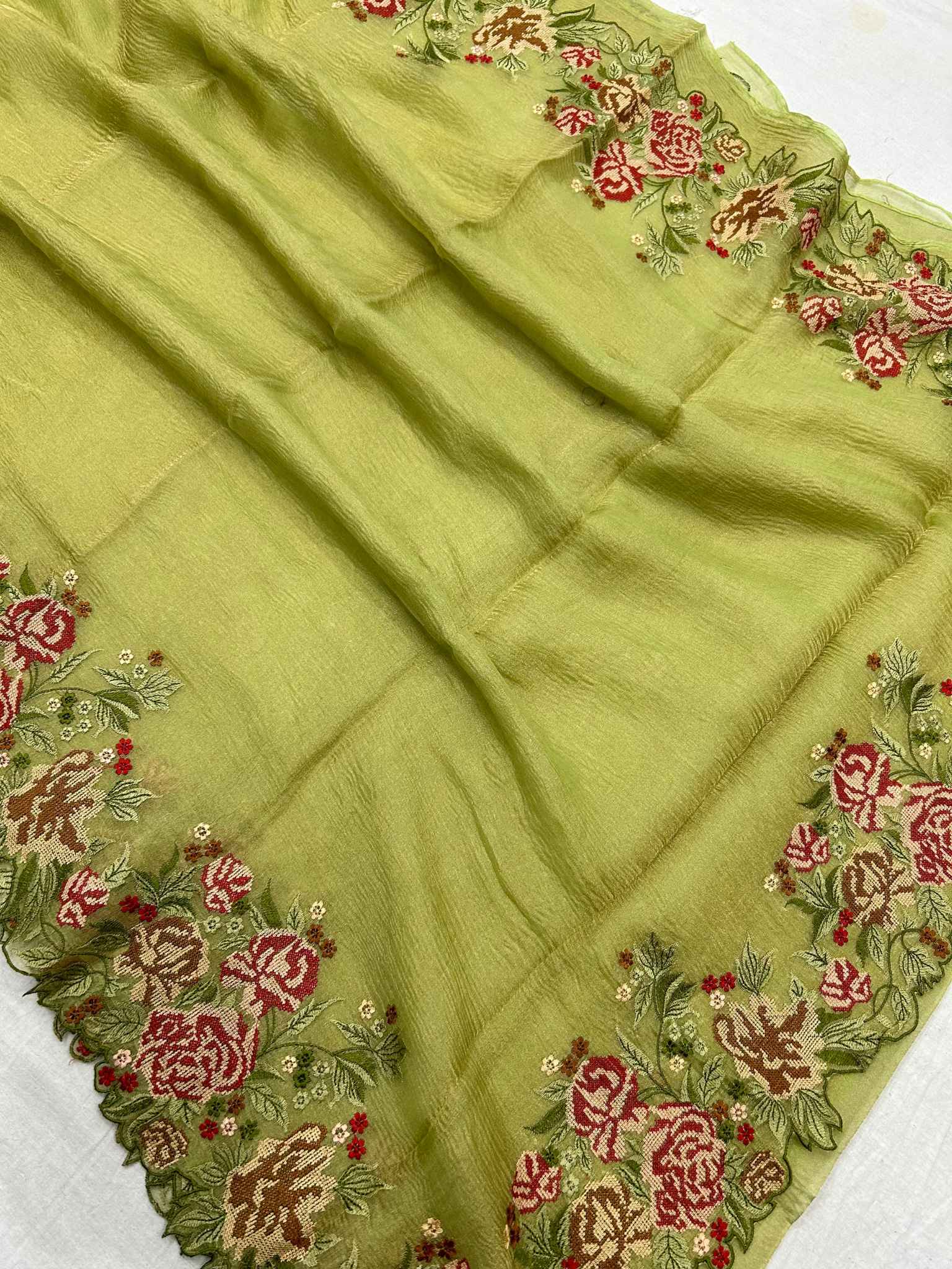 Pure Crush Tissue Silk Banarasi Saree