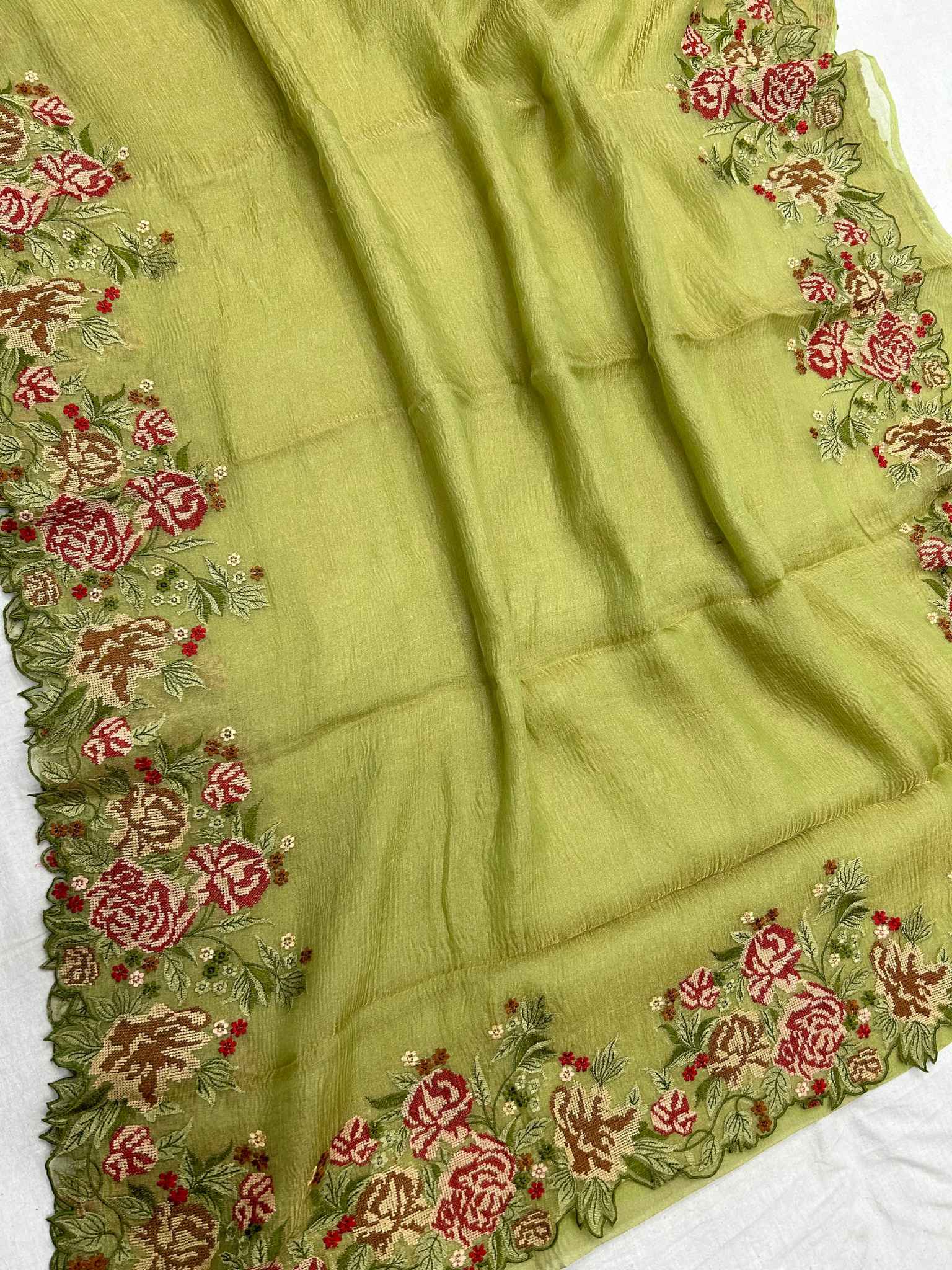 Pure Crush Tissue Silk Banarasi Saree