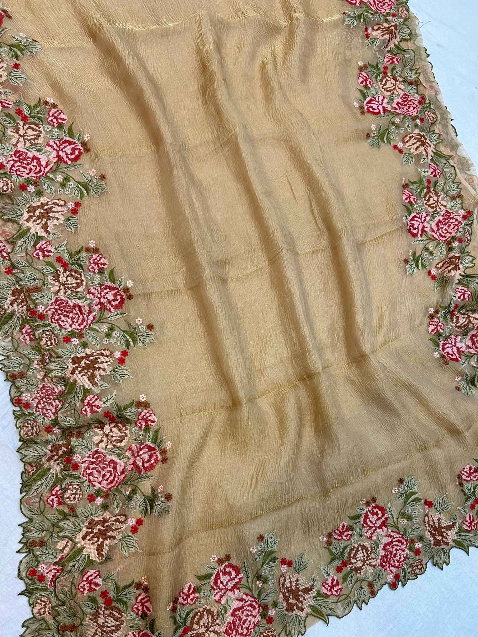 Pure Crush Tissue Silk Banarasi Saree