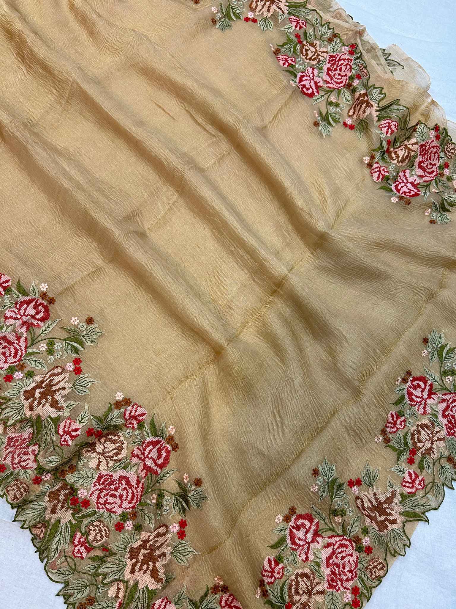 Pure Crush Tissue Silk Banarasi Saree