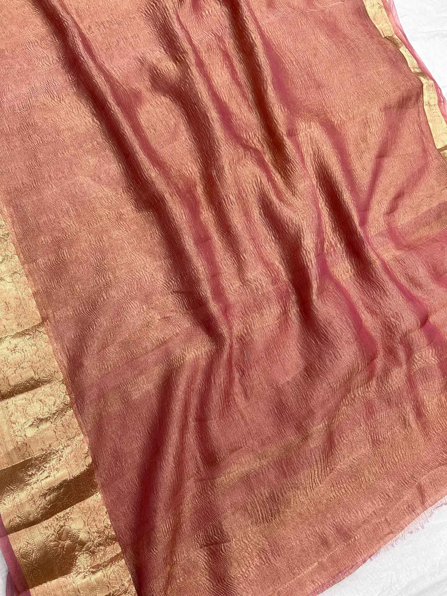 Pure Crush Tissue Silk Banarasi Saree